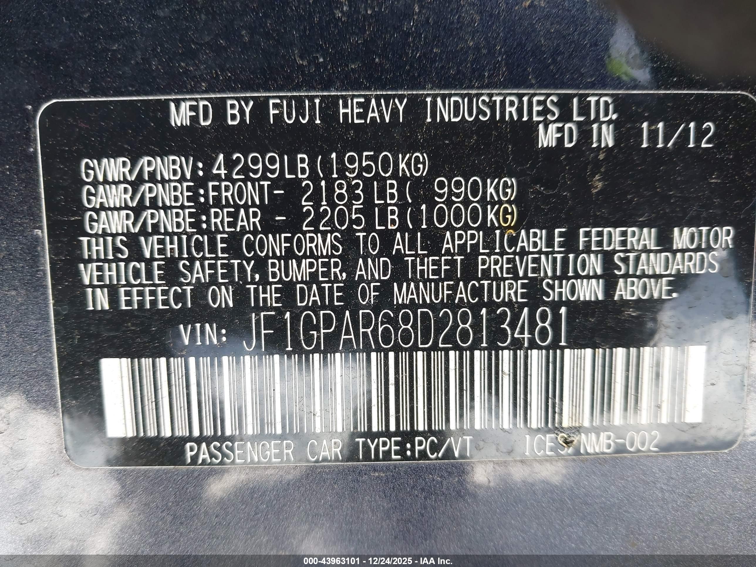 SUBARU IMPREZA image 9