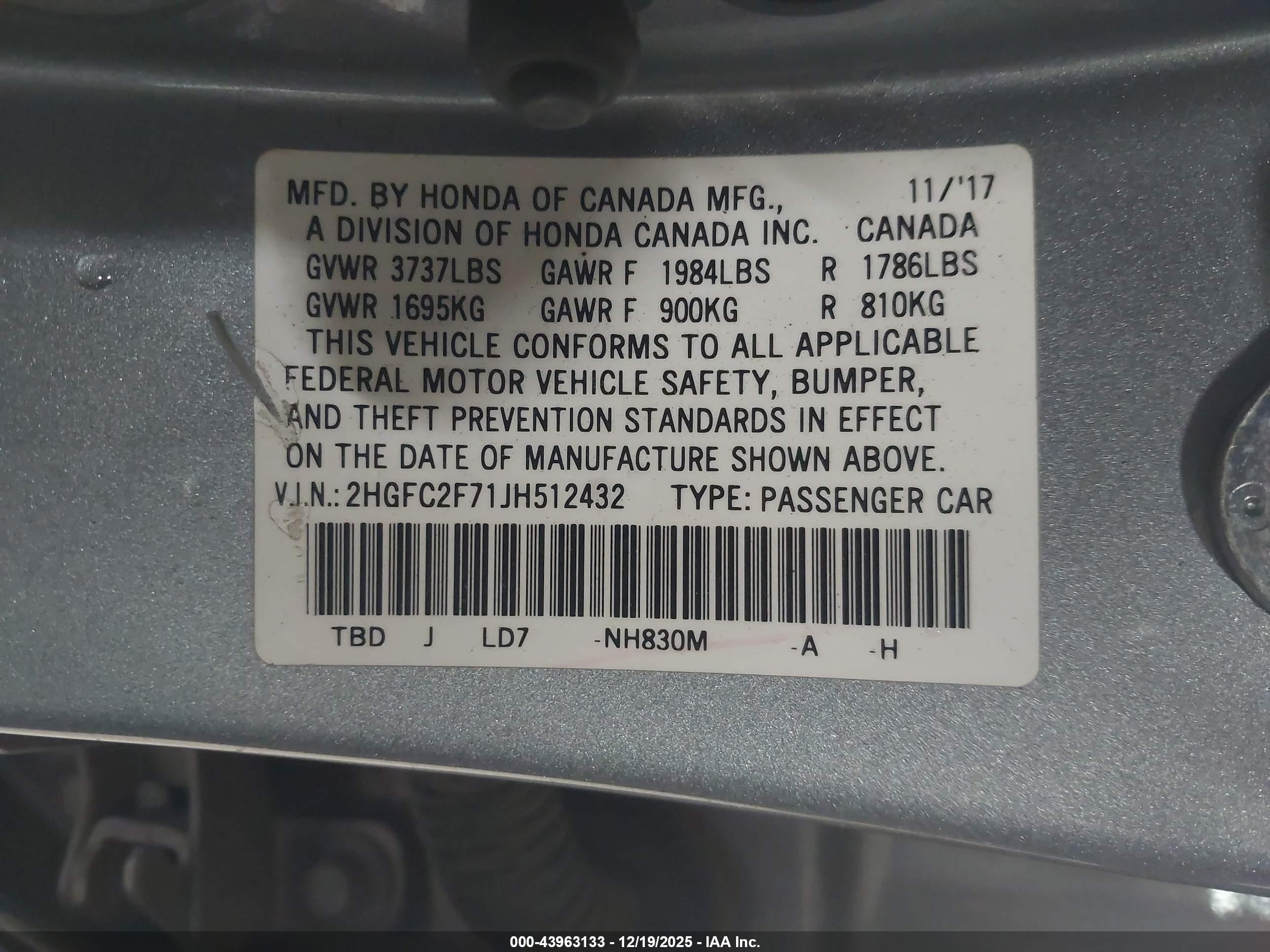 HONDA CIVIC image 9