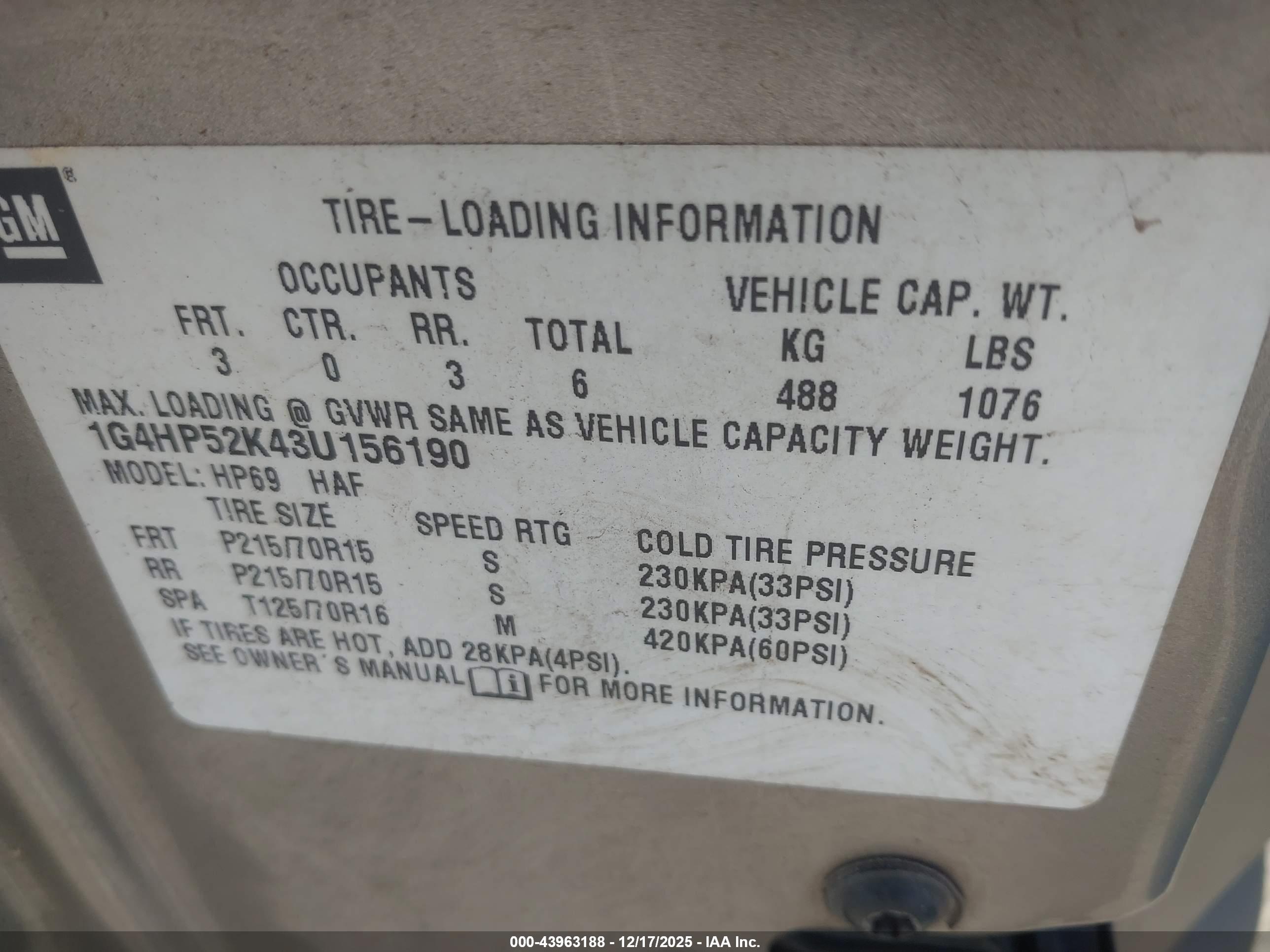 BUICK LESABRE image 9