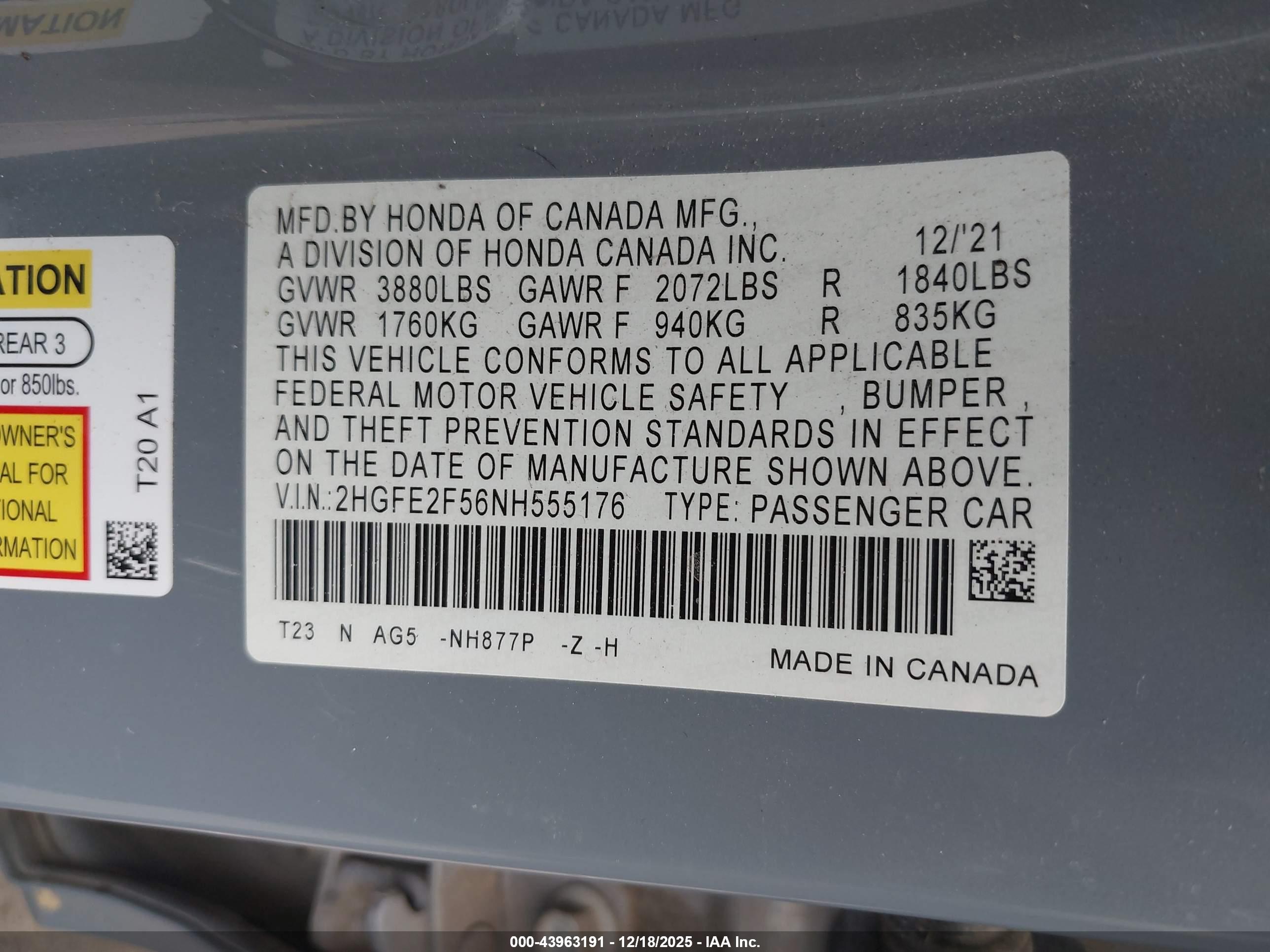 HONDA CIVIC image 9