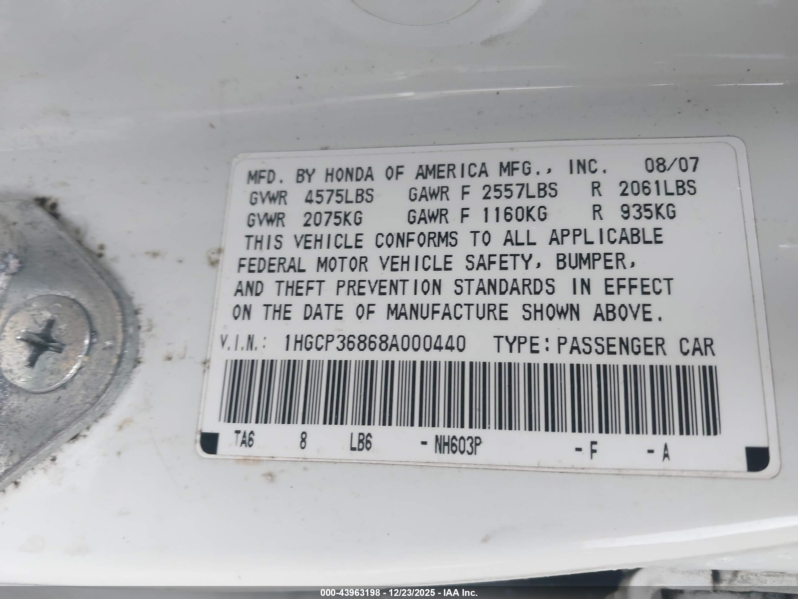 HONDA ACCORD image 9
