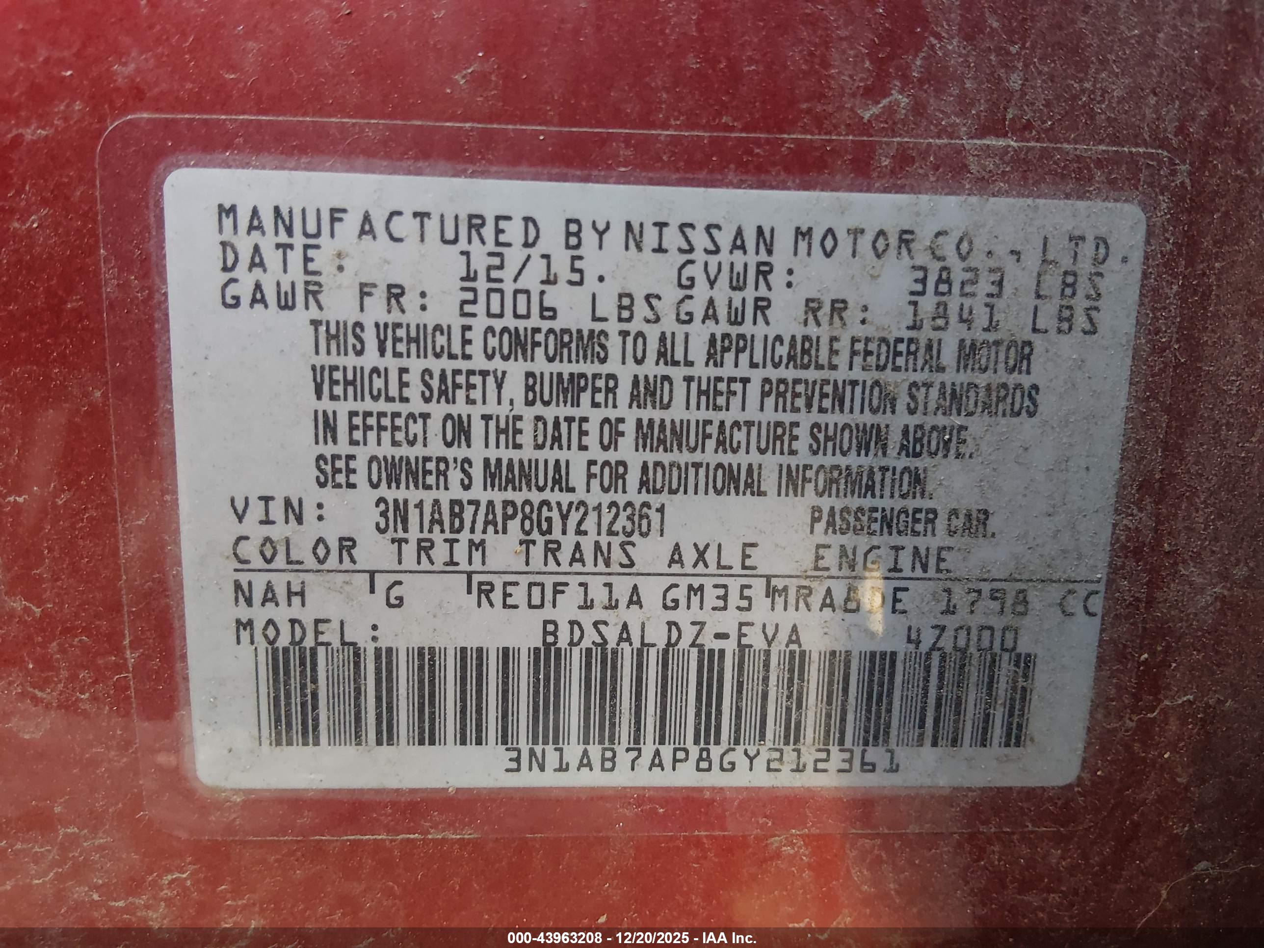 NISSAN SENTRA image 9