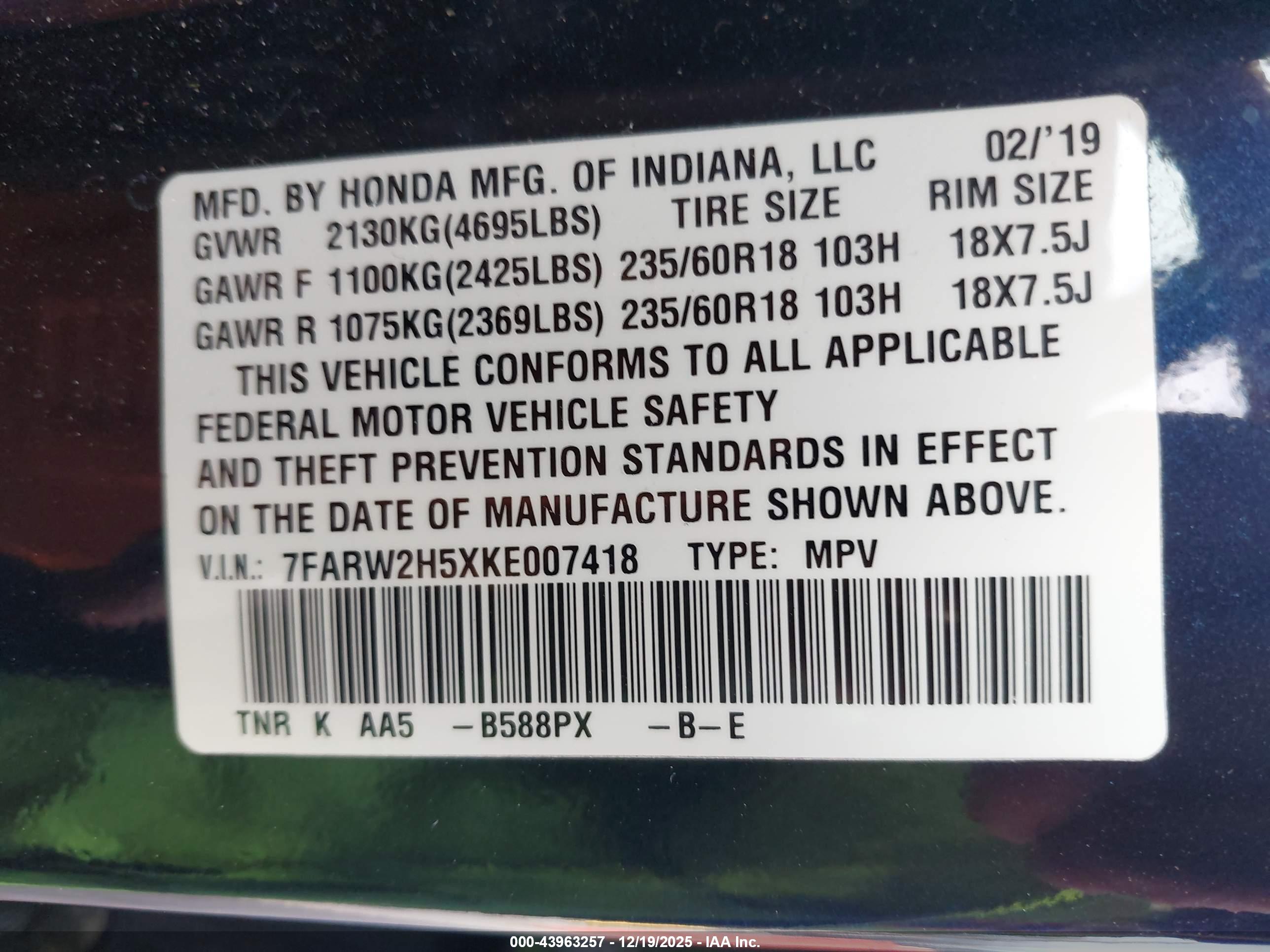 HONDA CR-V image 9