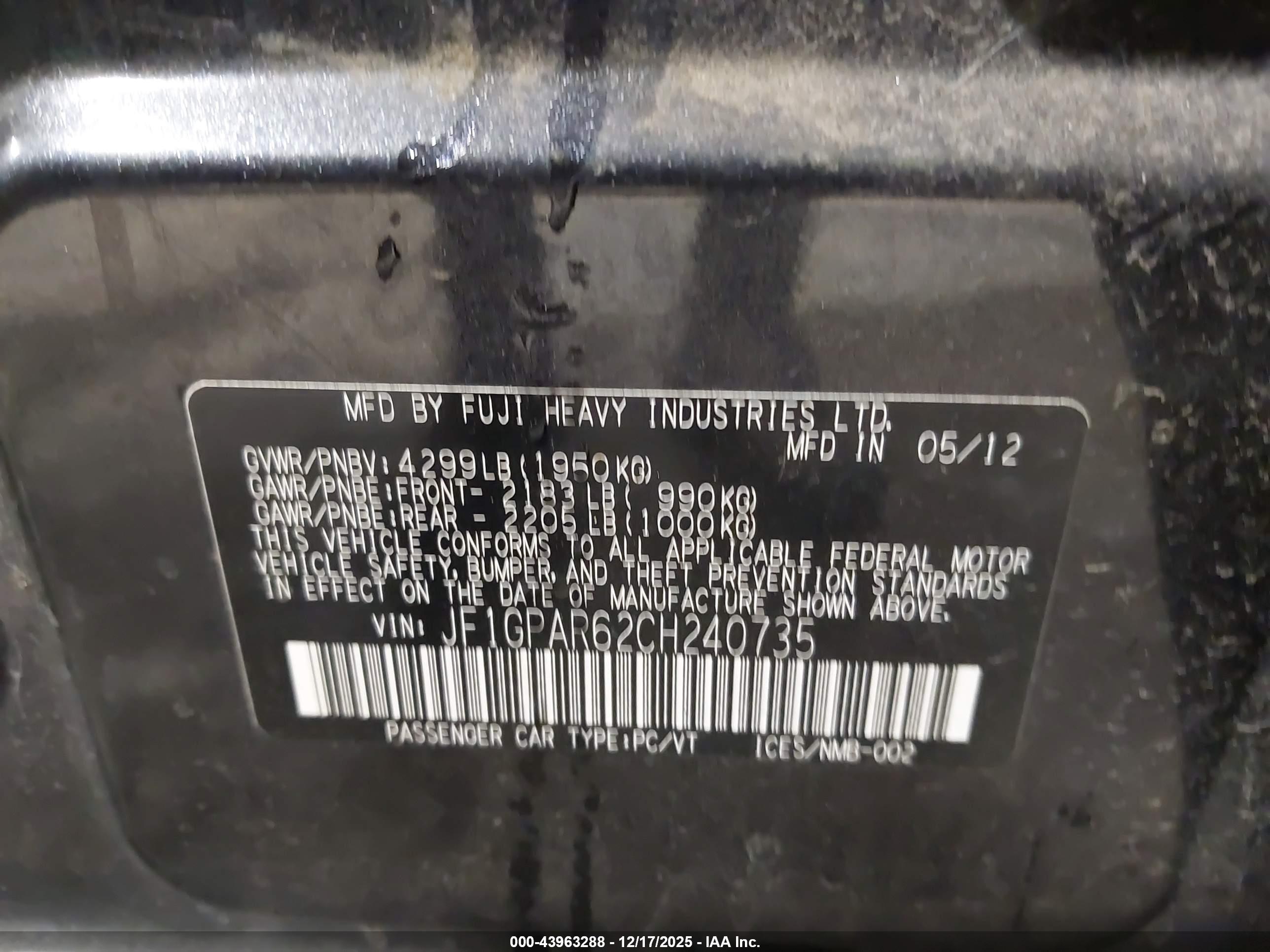 SUBARU IMPREZA image 9