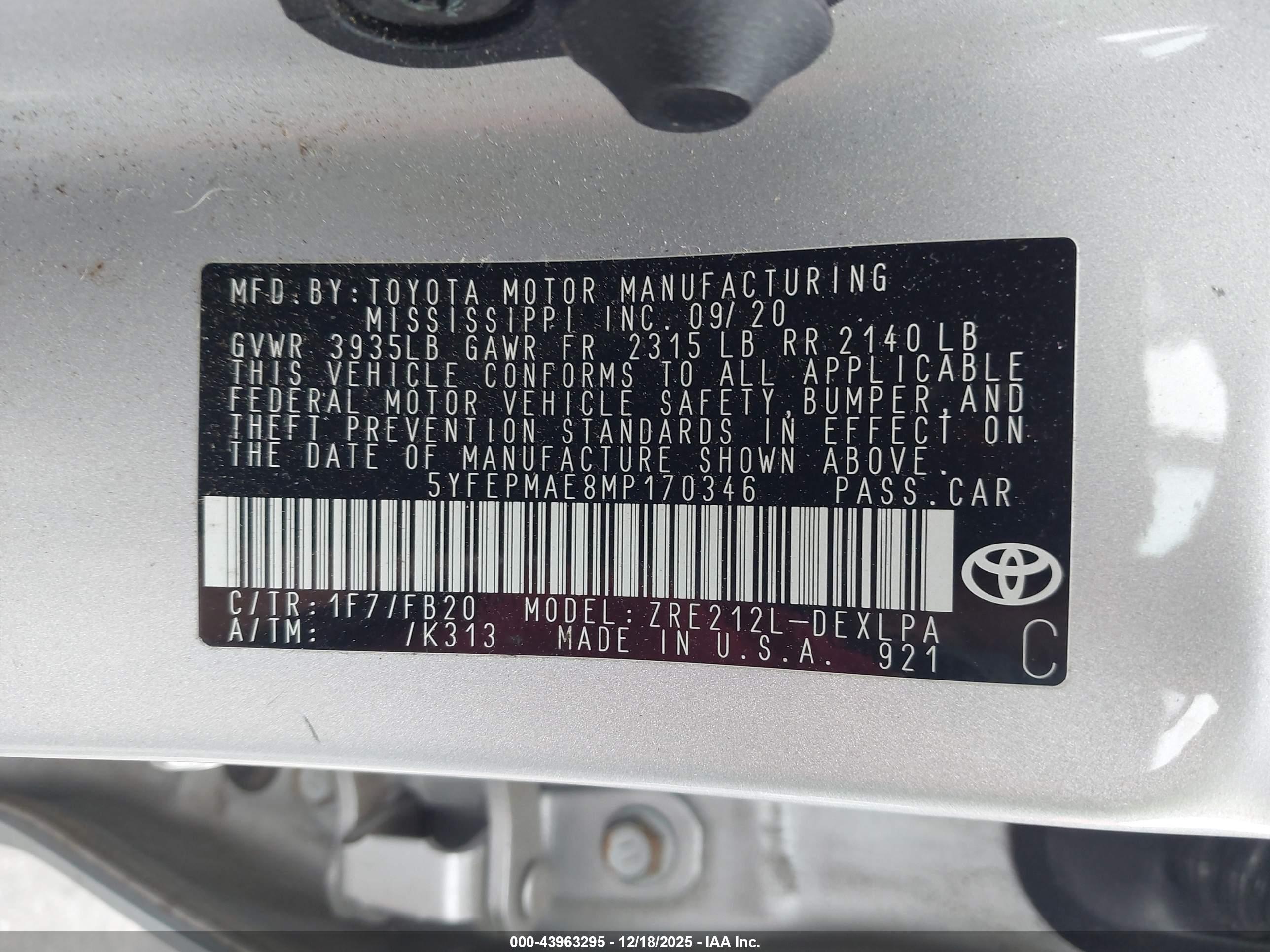 TOYOTA COROLLA image 9