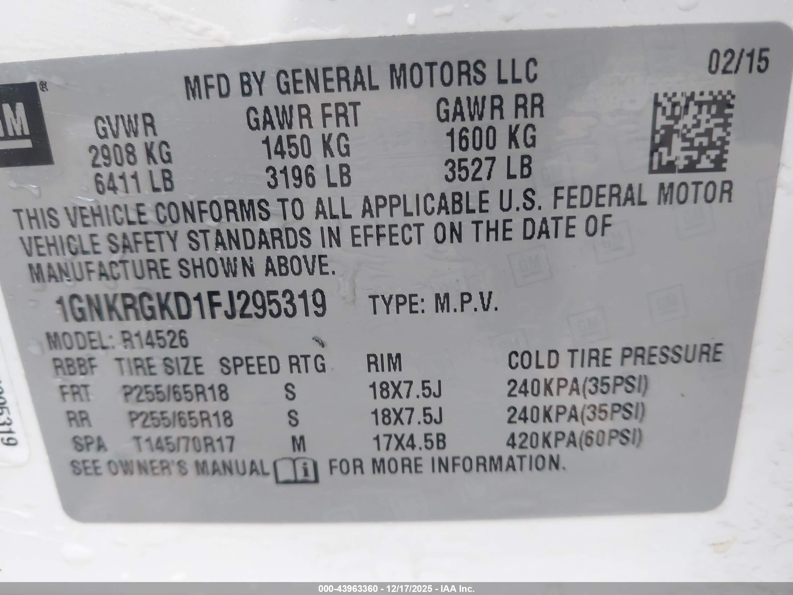 CHEVROLET TRAVERSE image 9