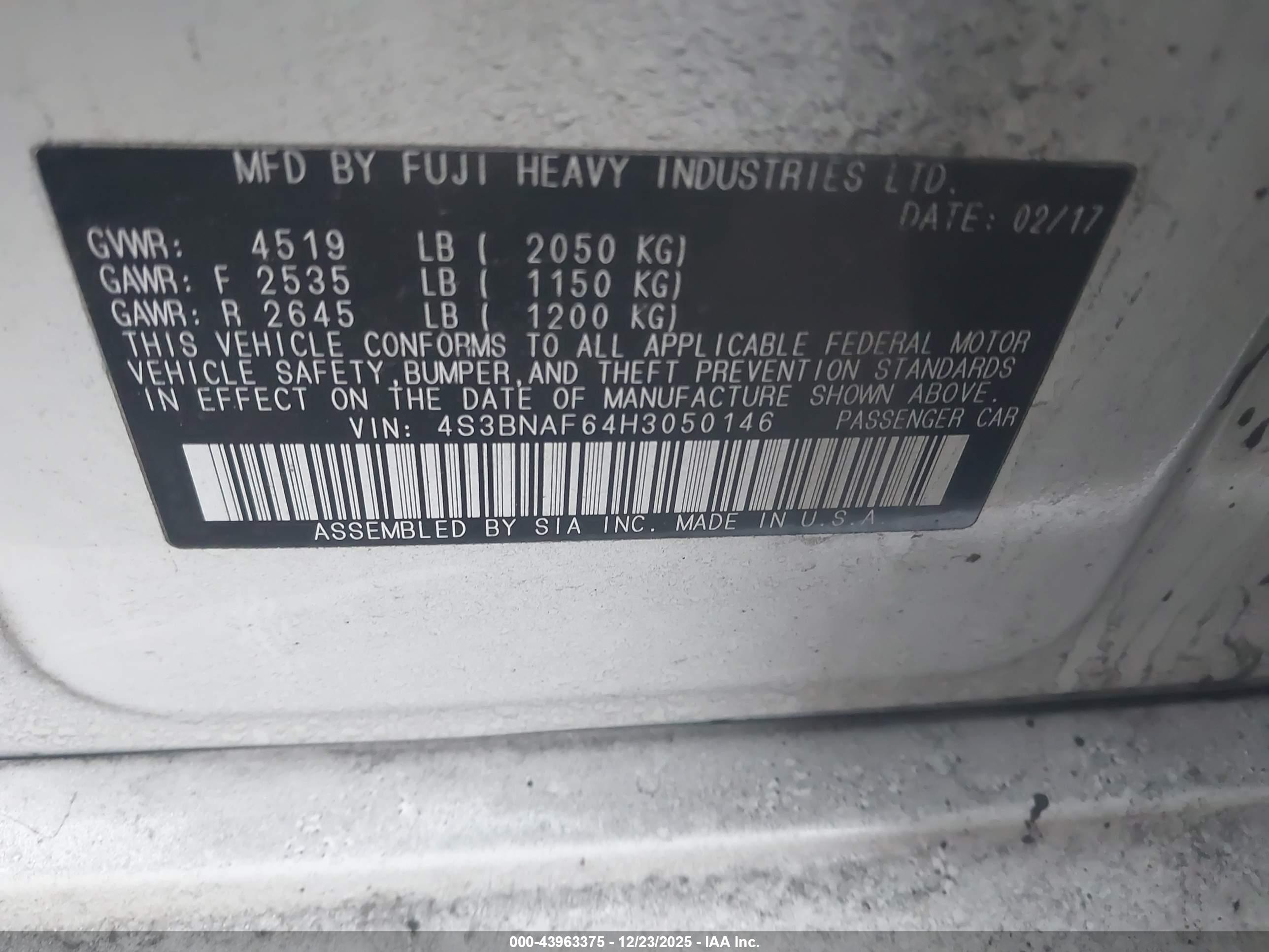 SUBARU LEGACY image 9
