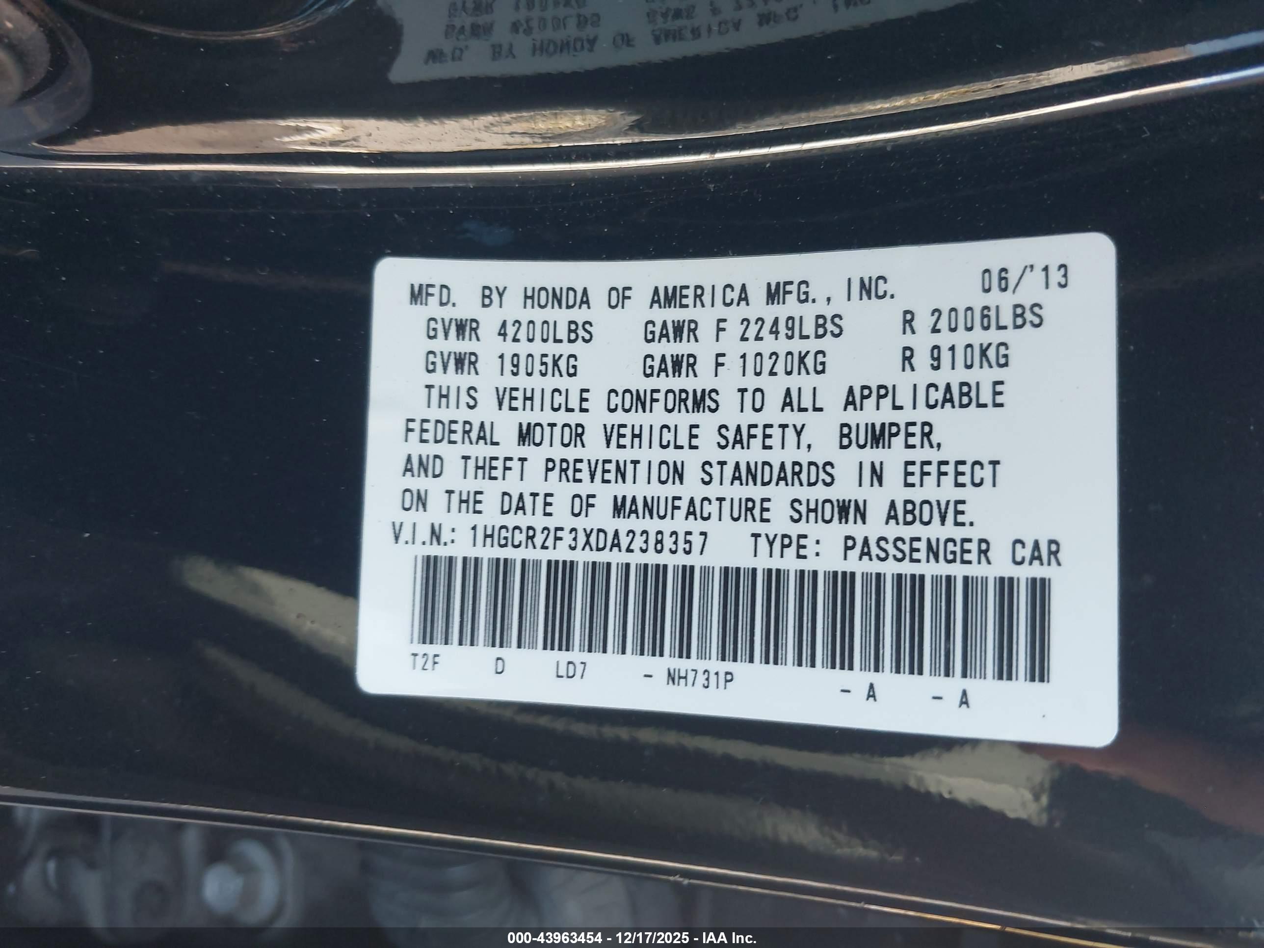 HONDA ACCORD image 9