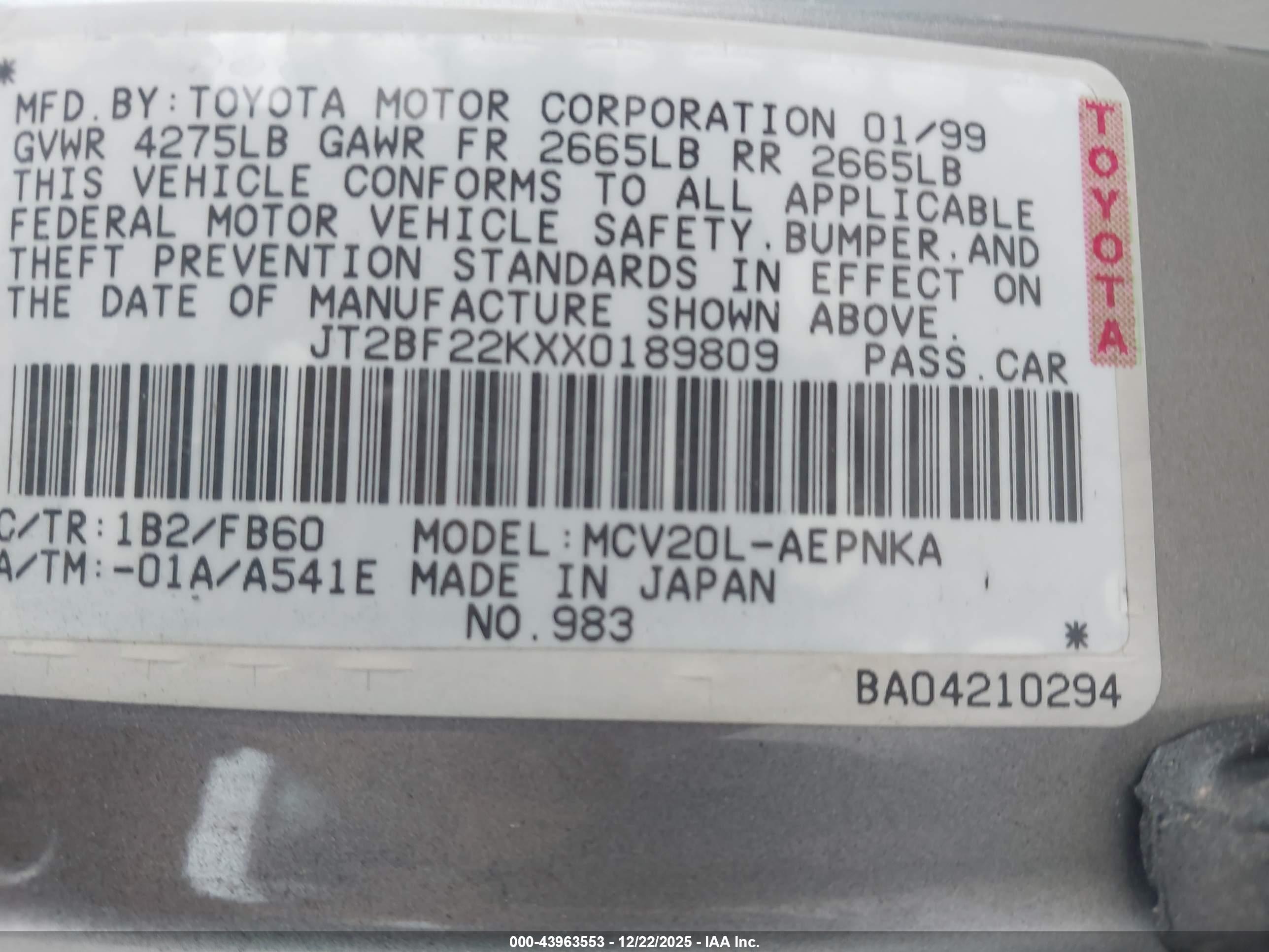 TOYOTA CAMRY image 9