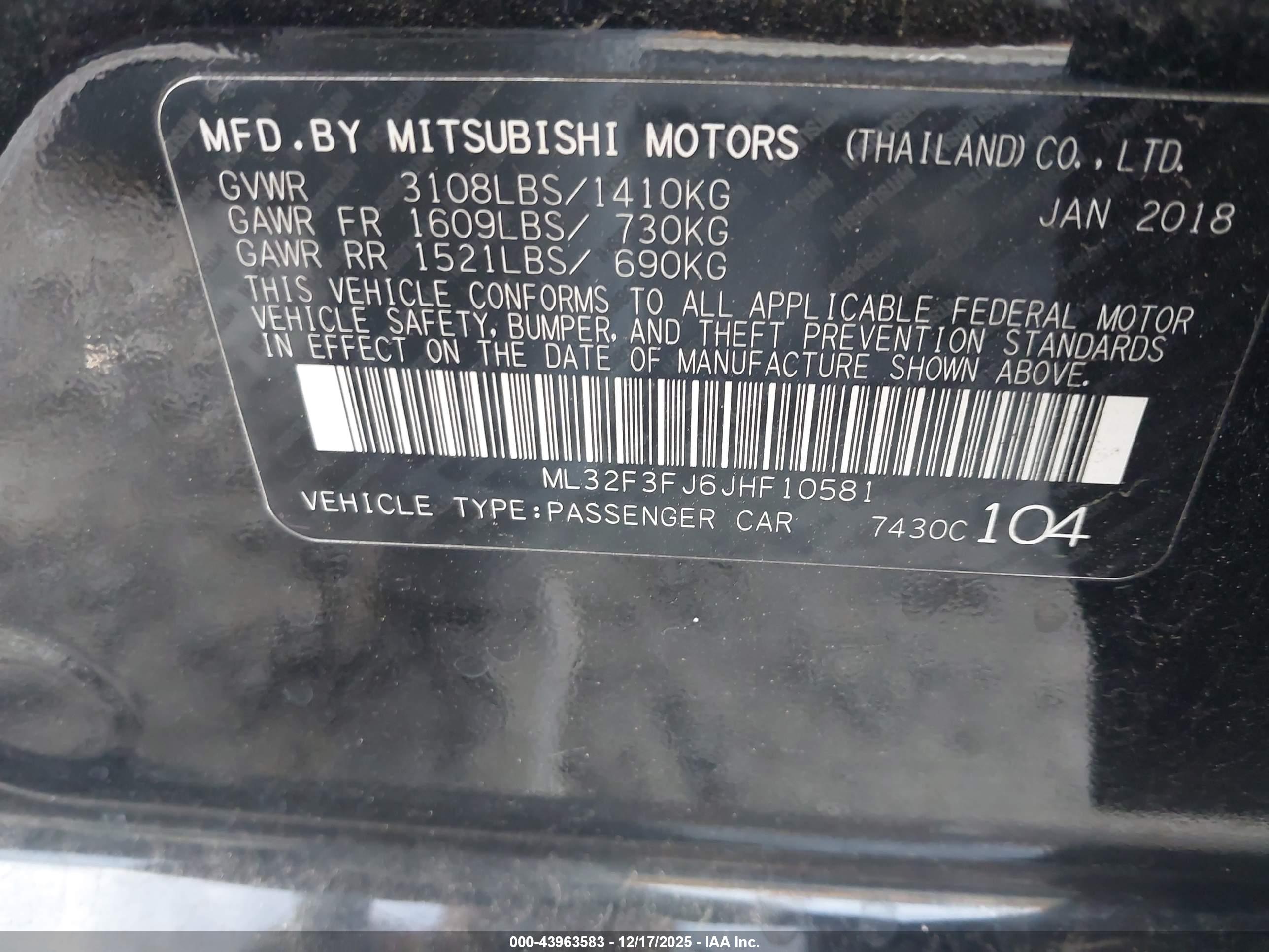 MITSUBISHI MIRAGE image 9
