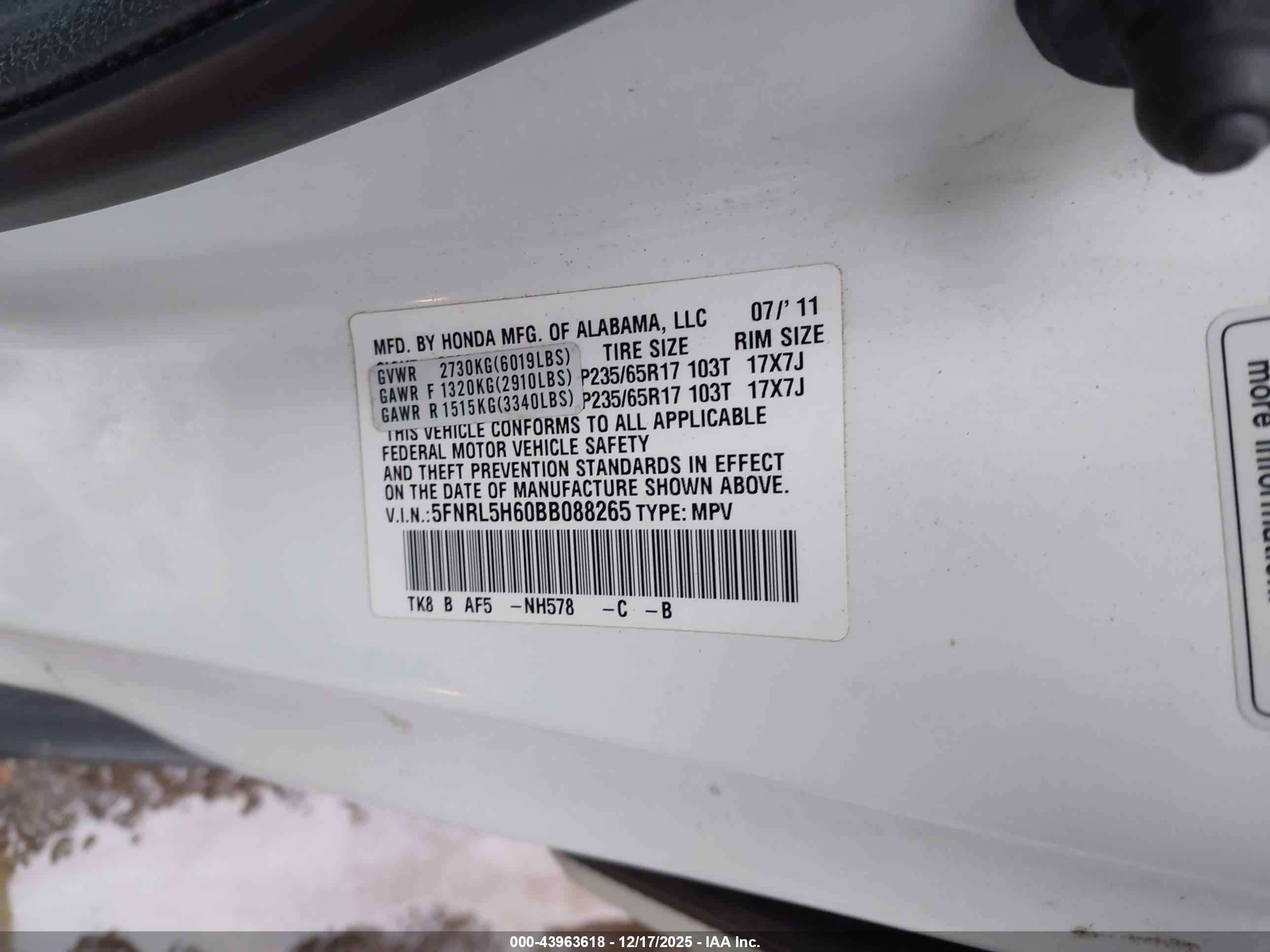 HONDA ODYSSEY image 9