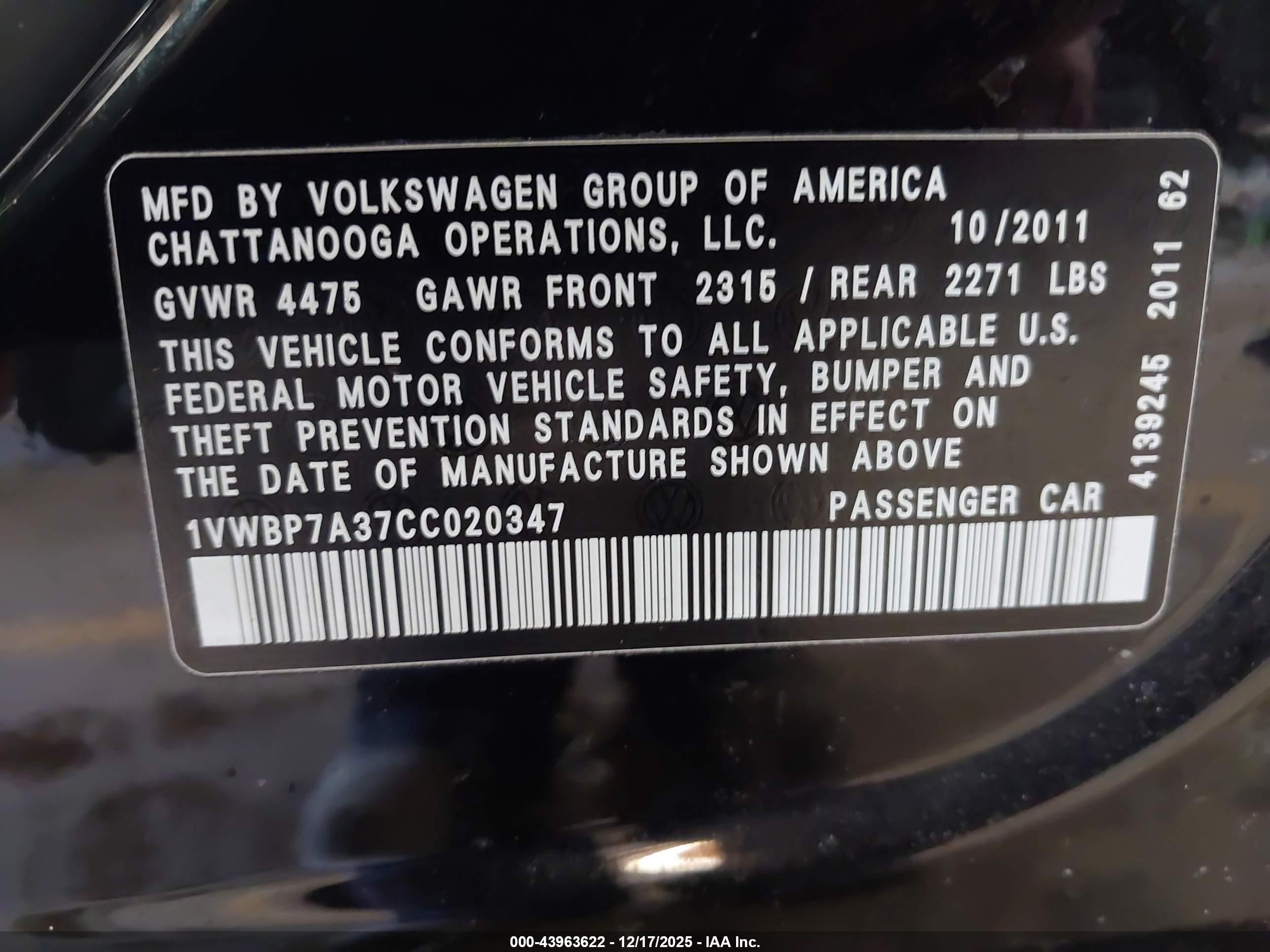 VOLKSWAGEN PASSAT image 9