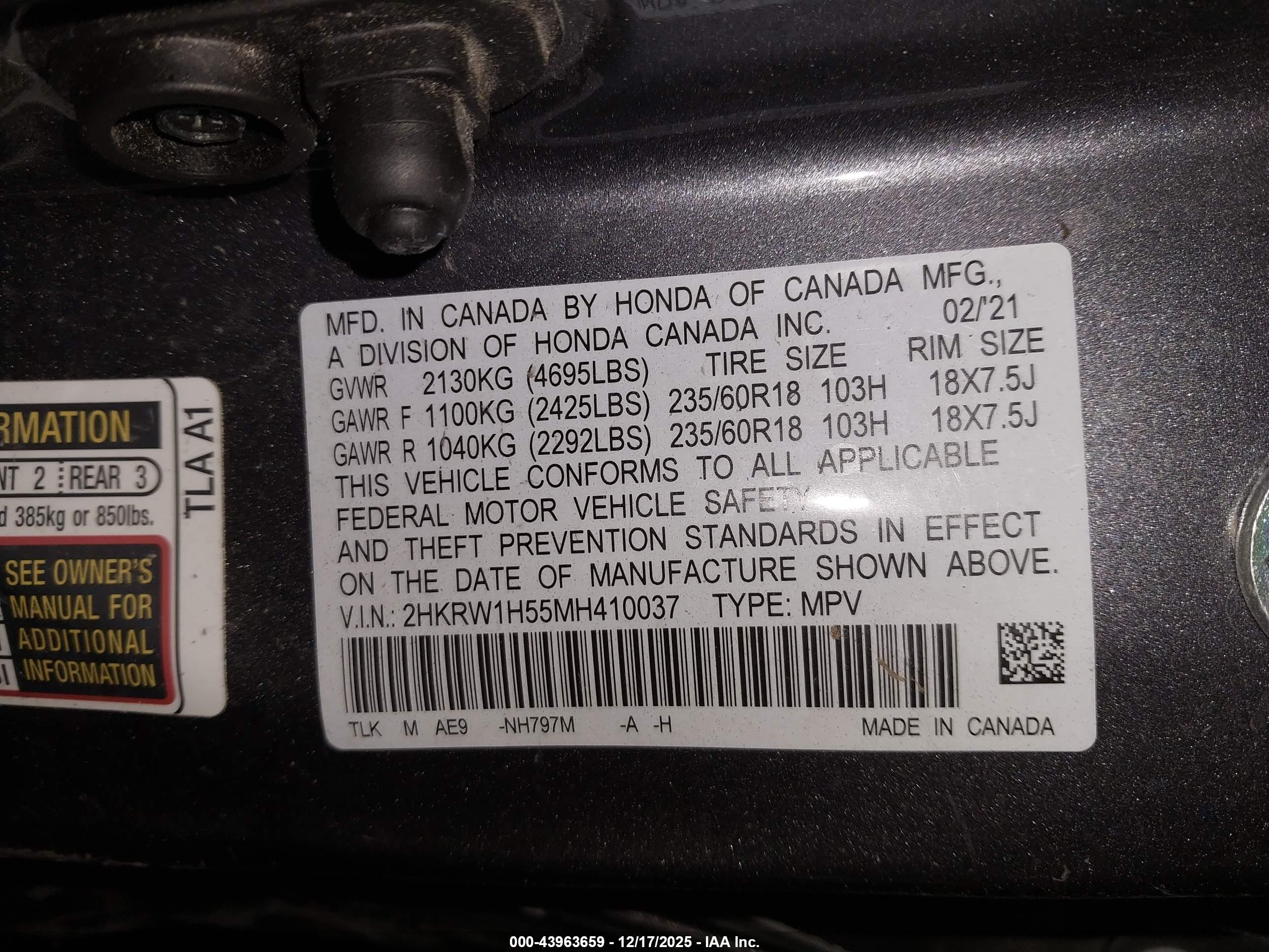 HONDA CR-V image 9