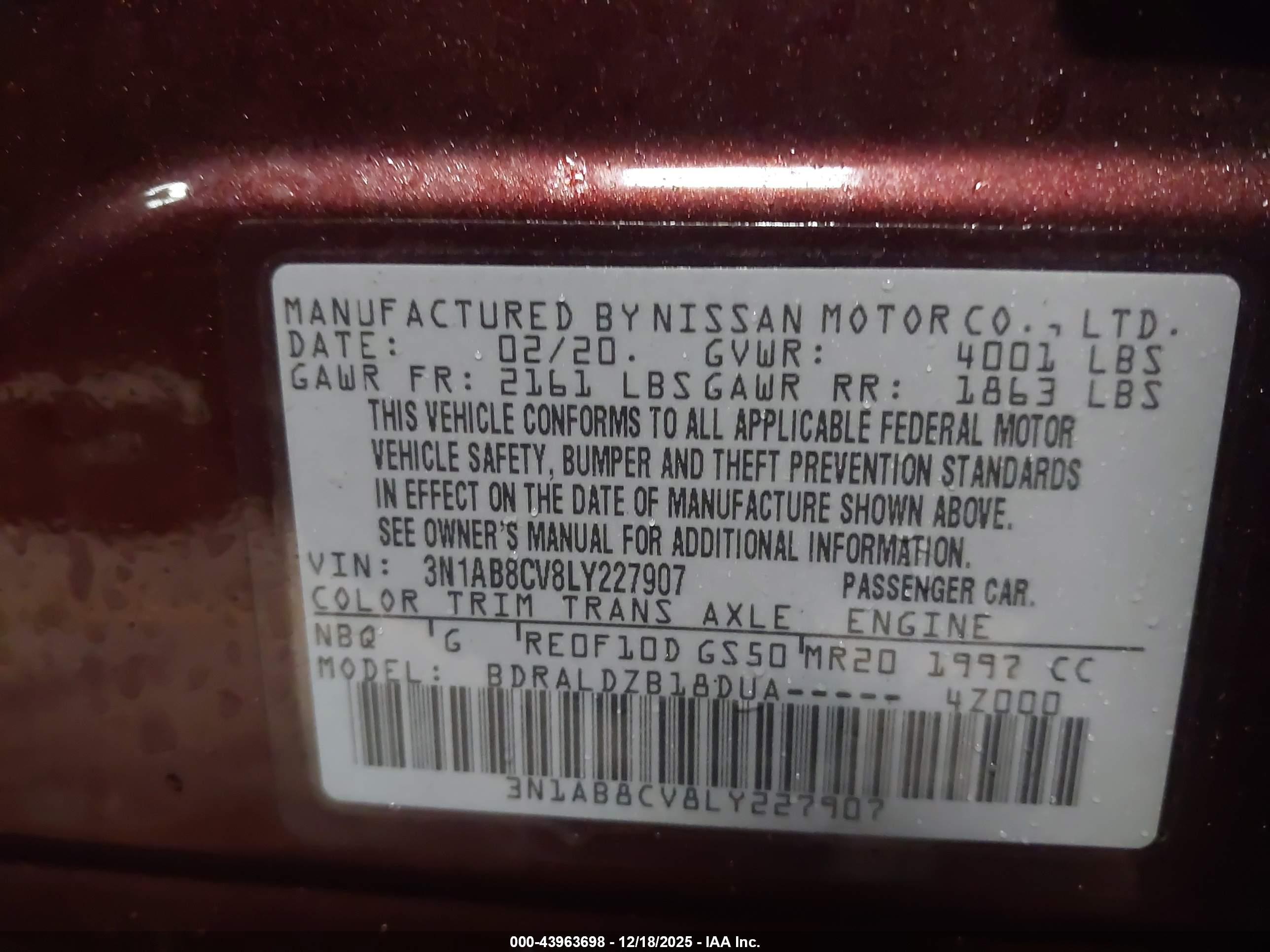 NISSAN SENTRA image 9