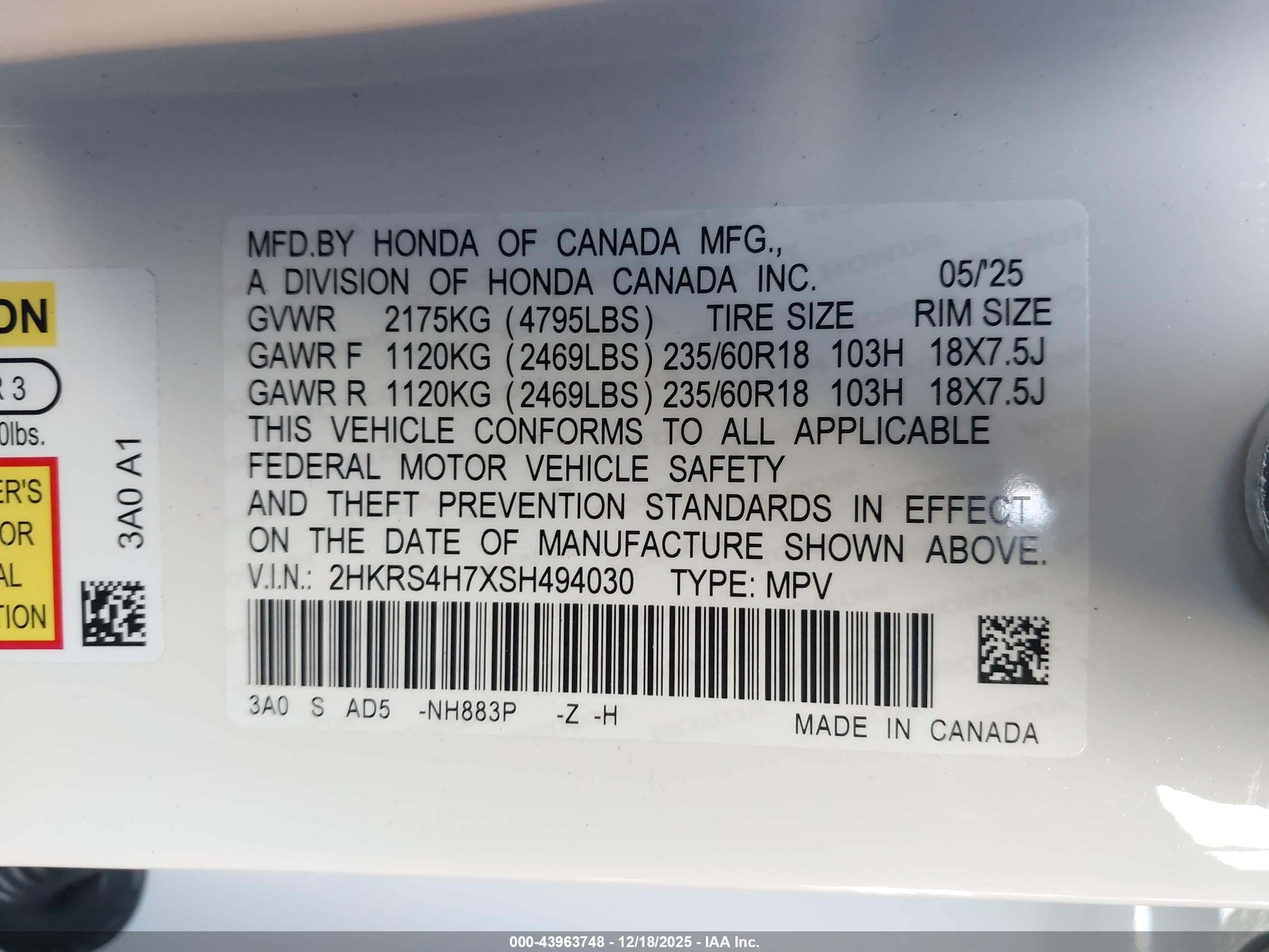 HONDA CR-V image 9