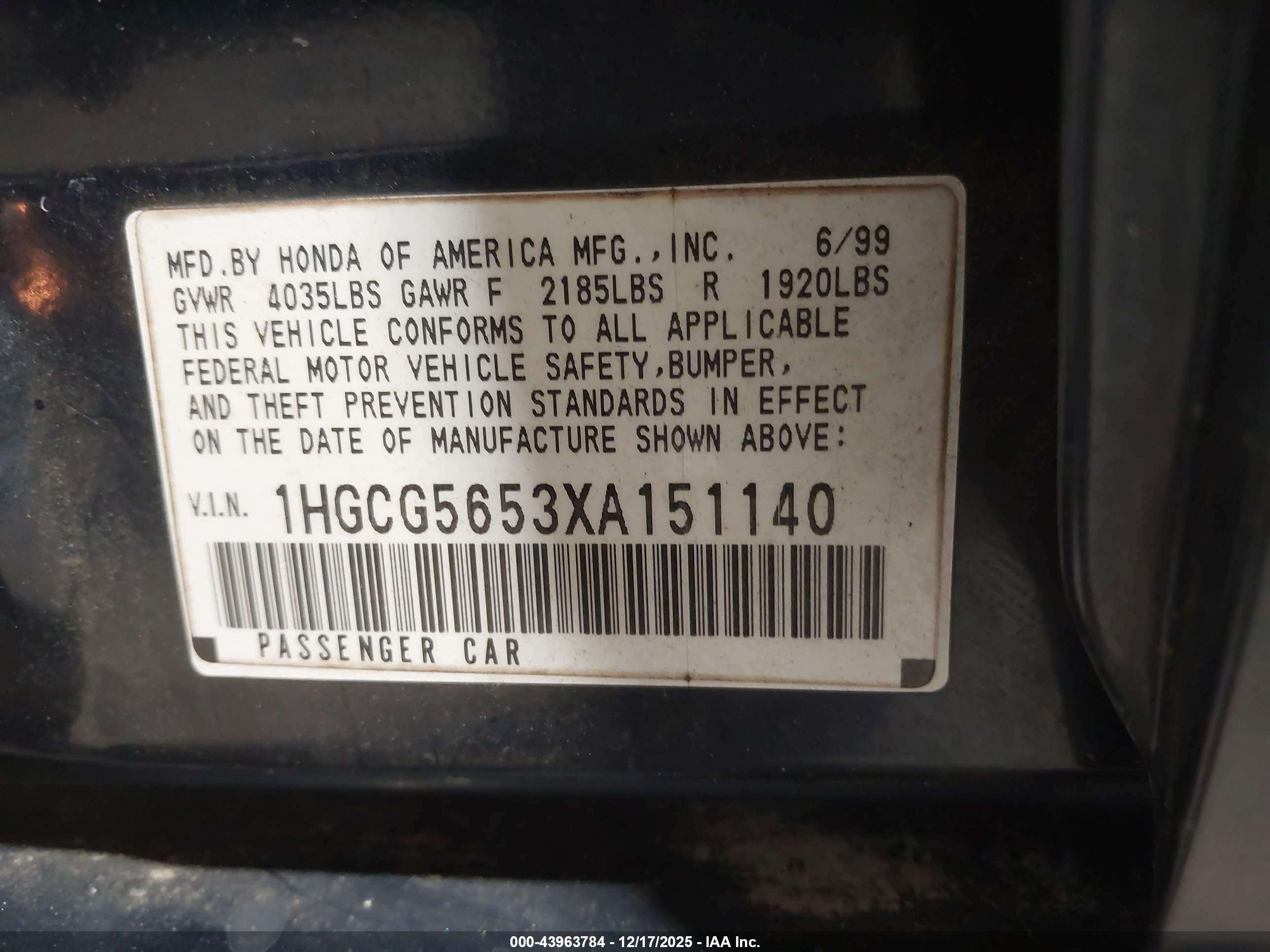 HONDA ACCORD image 9