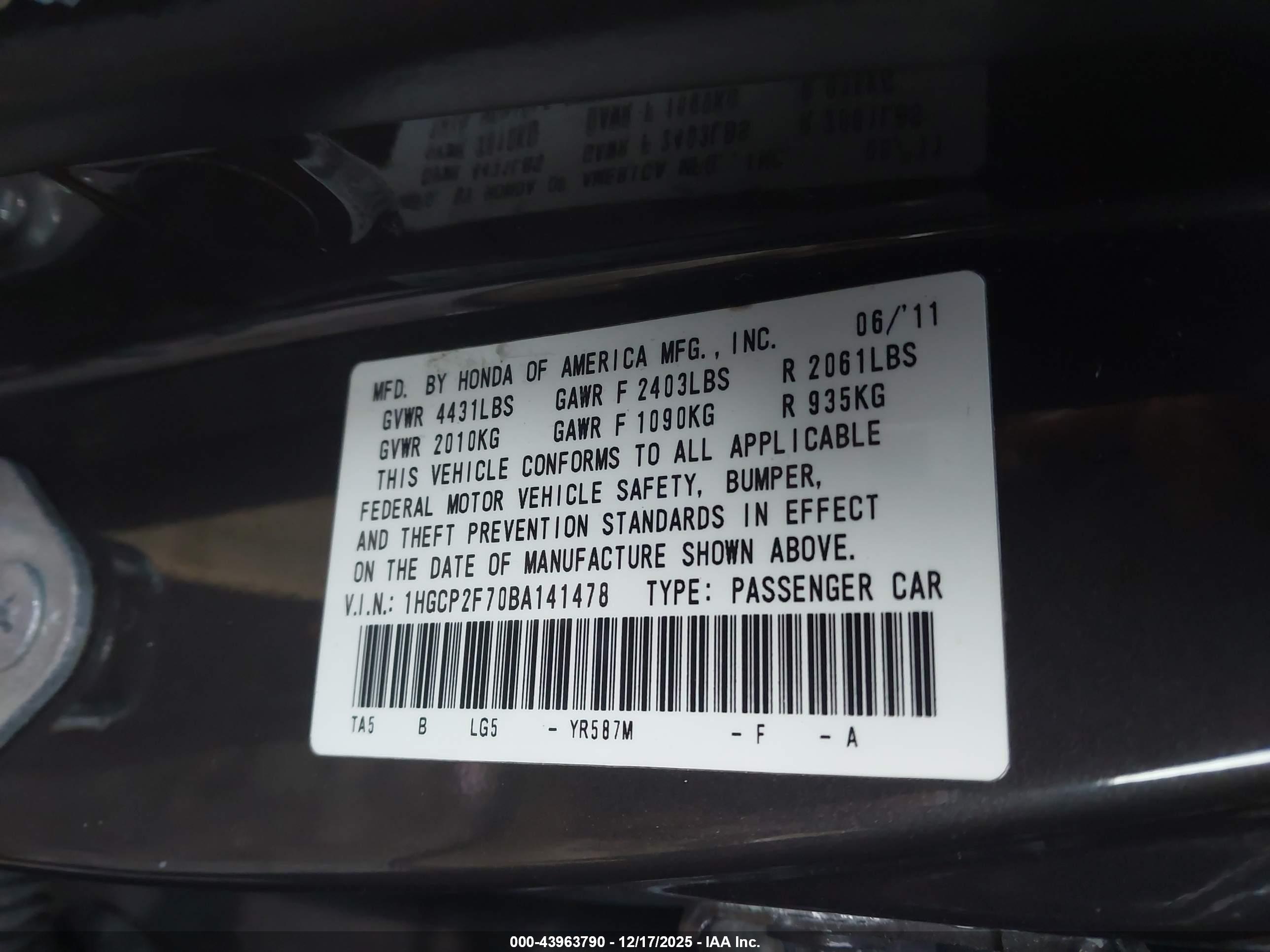 HONDA ACCORD image 9