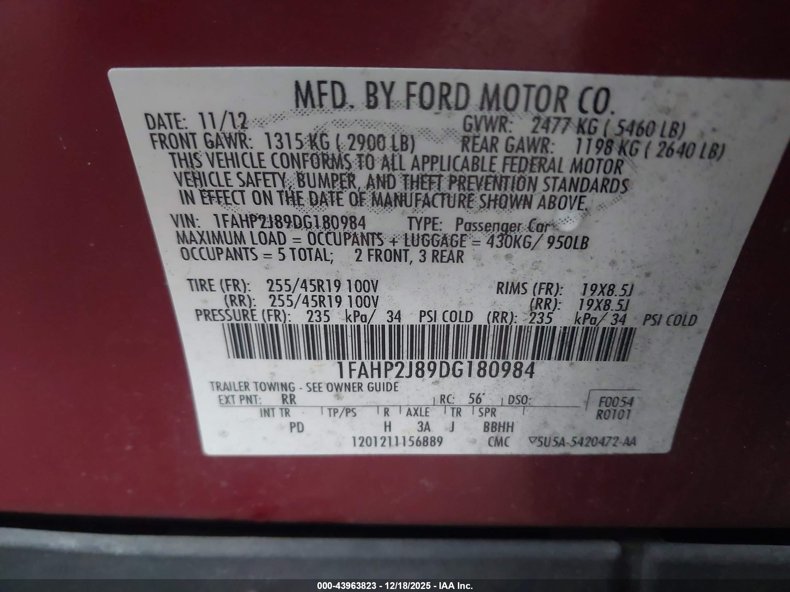 FORD TAURUS image 9