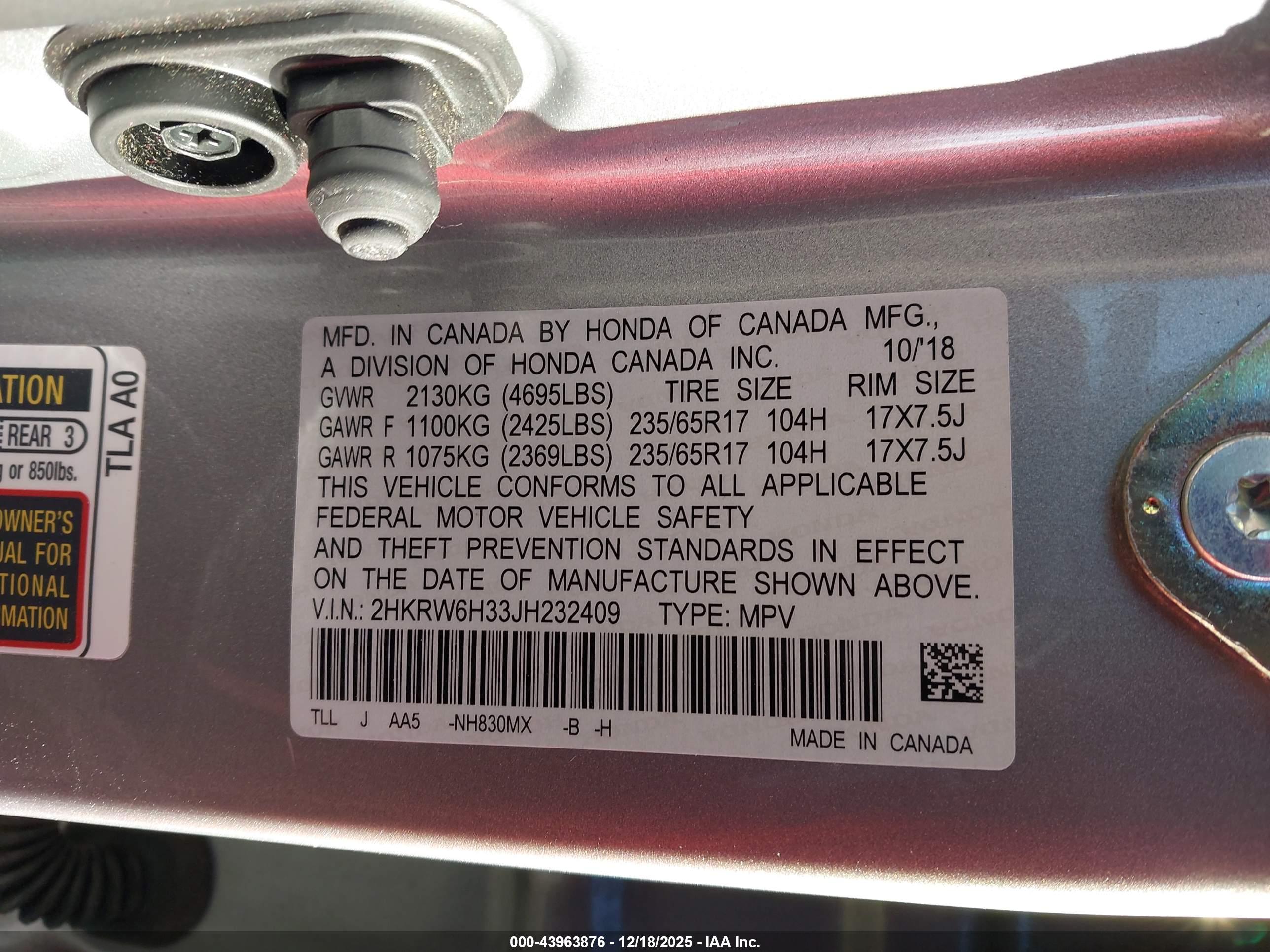 HONDA CR-V image 9