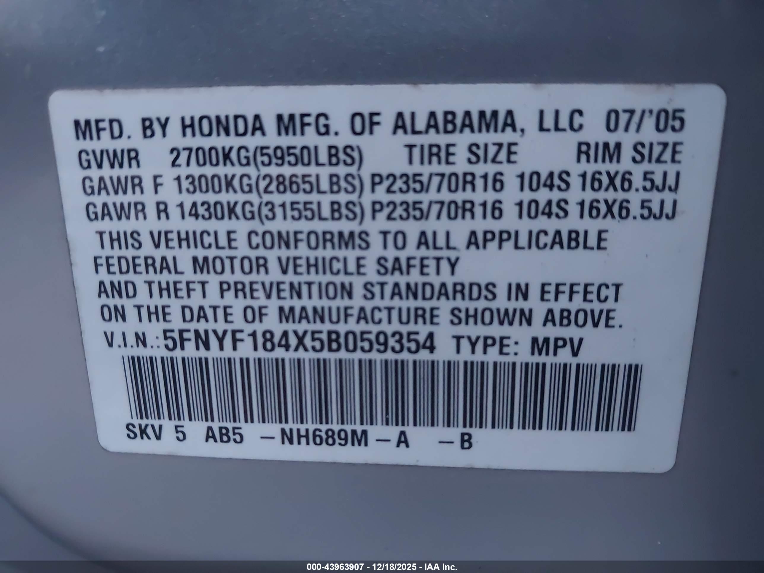 HONDA PILOT image 9