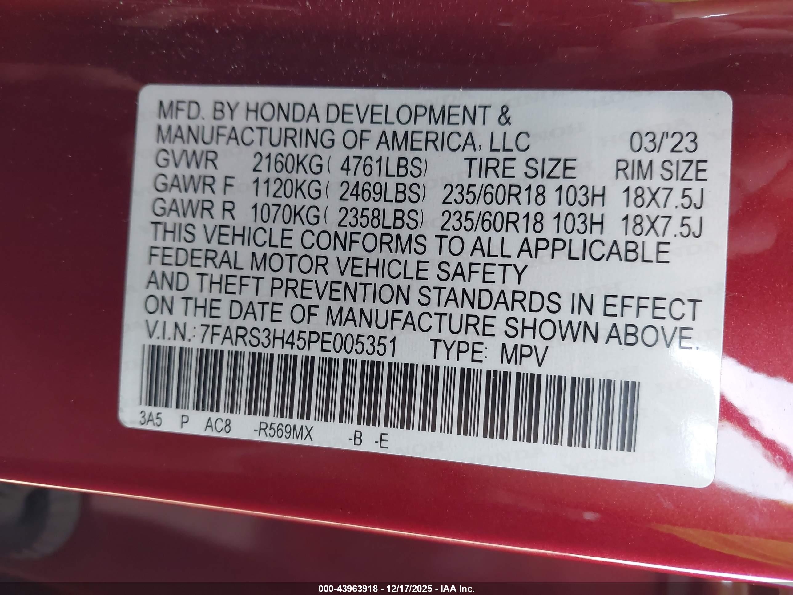 HONDA CR-V image 9