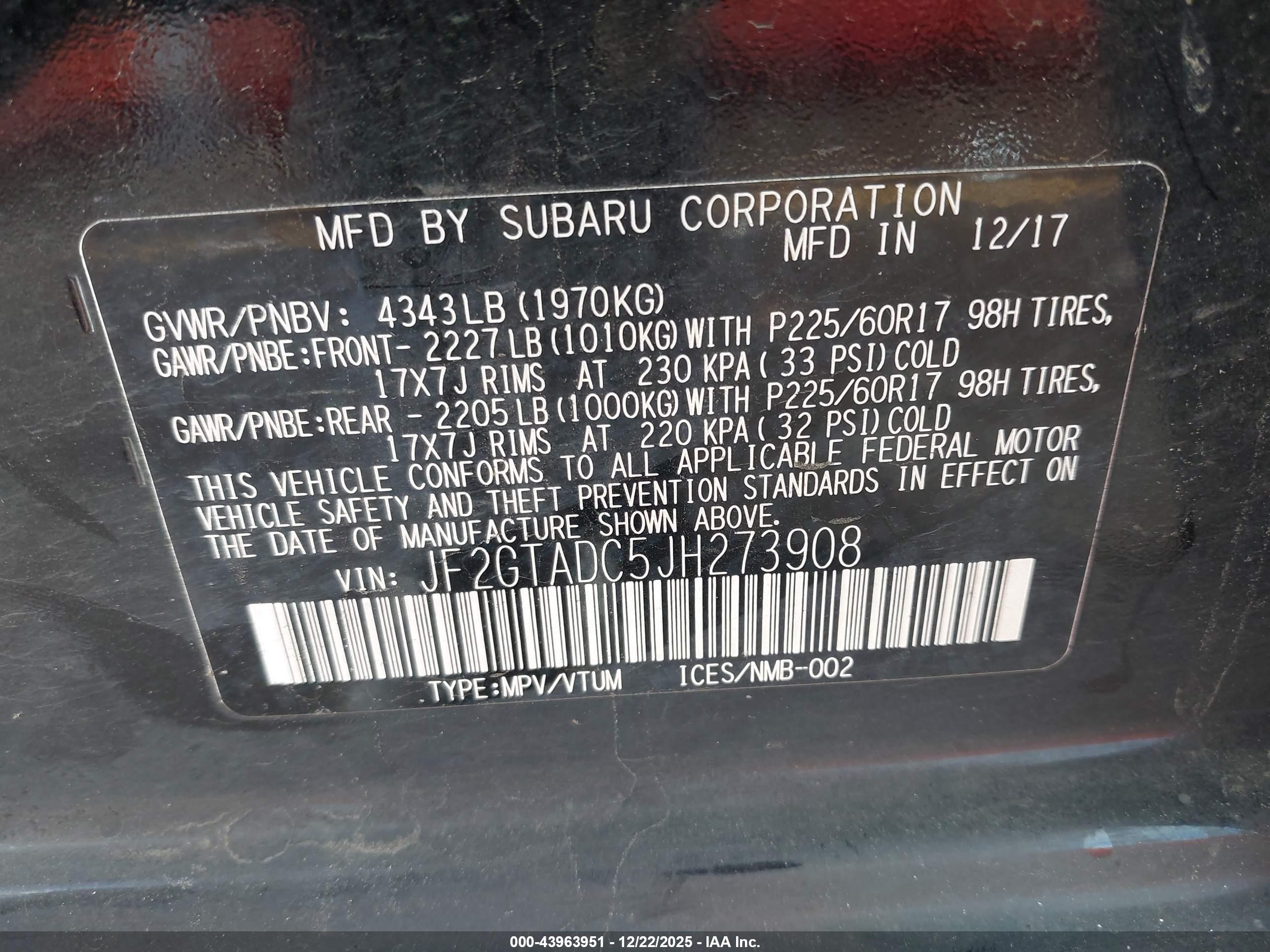 SUBARU CROSSTREK image 9