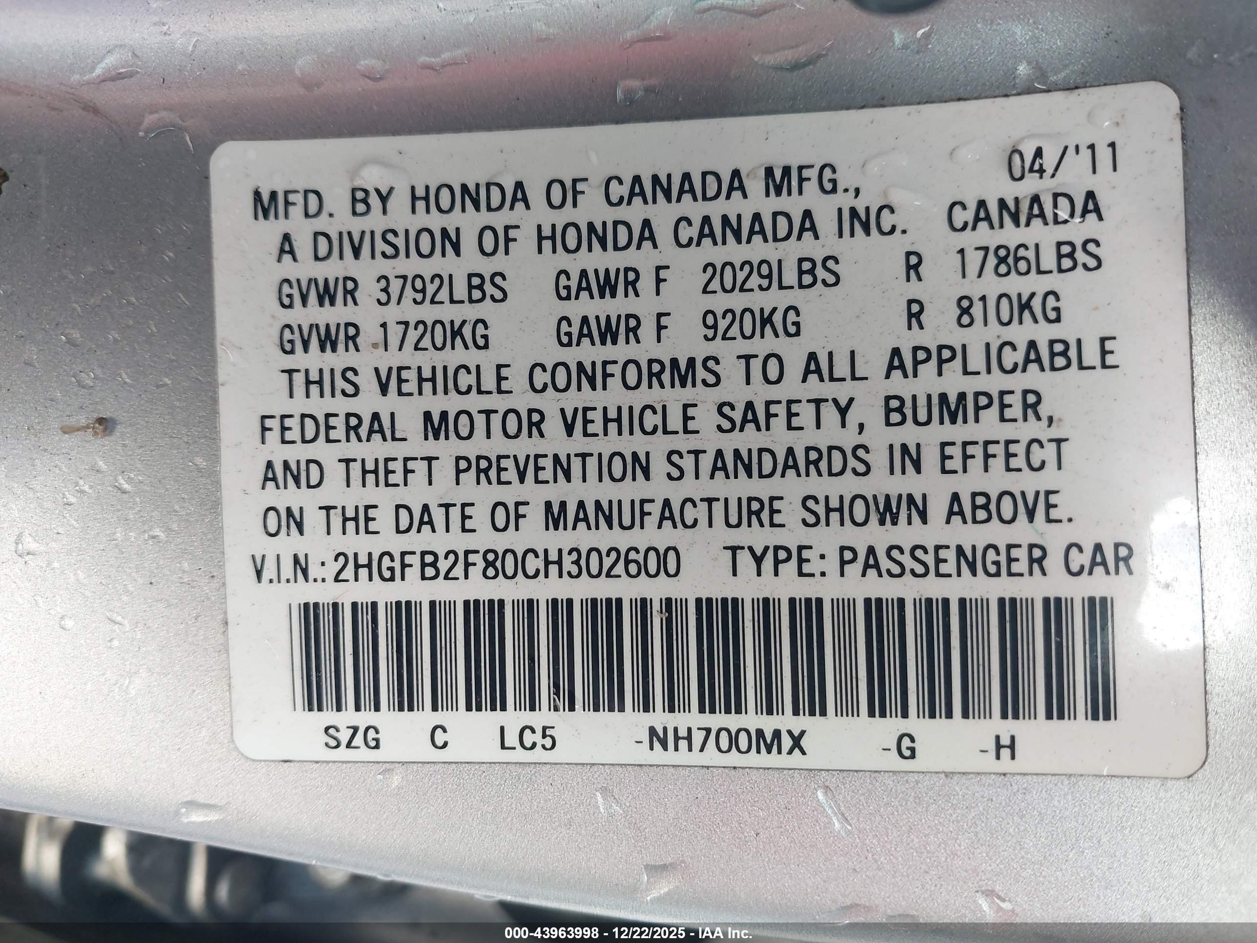 HONDA CIVIC image 9