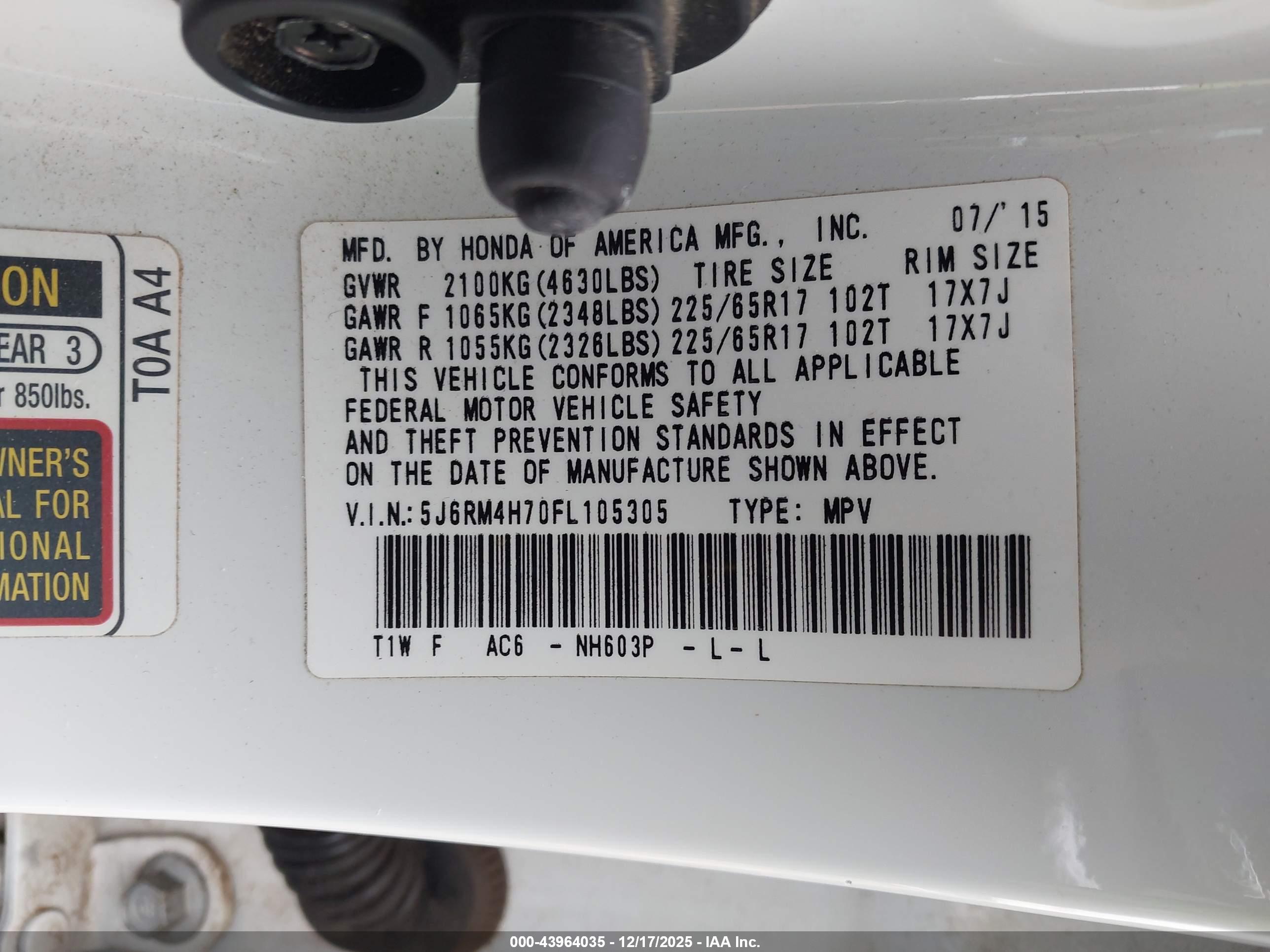 HONDA CR-V image 9