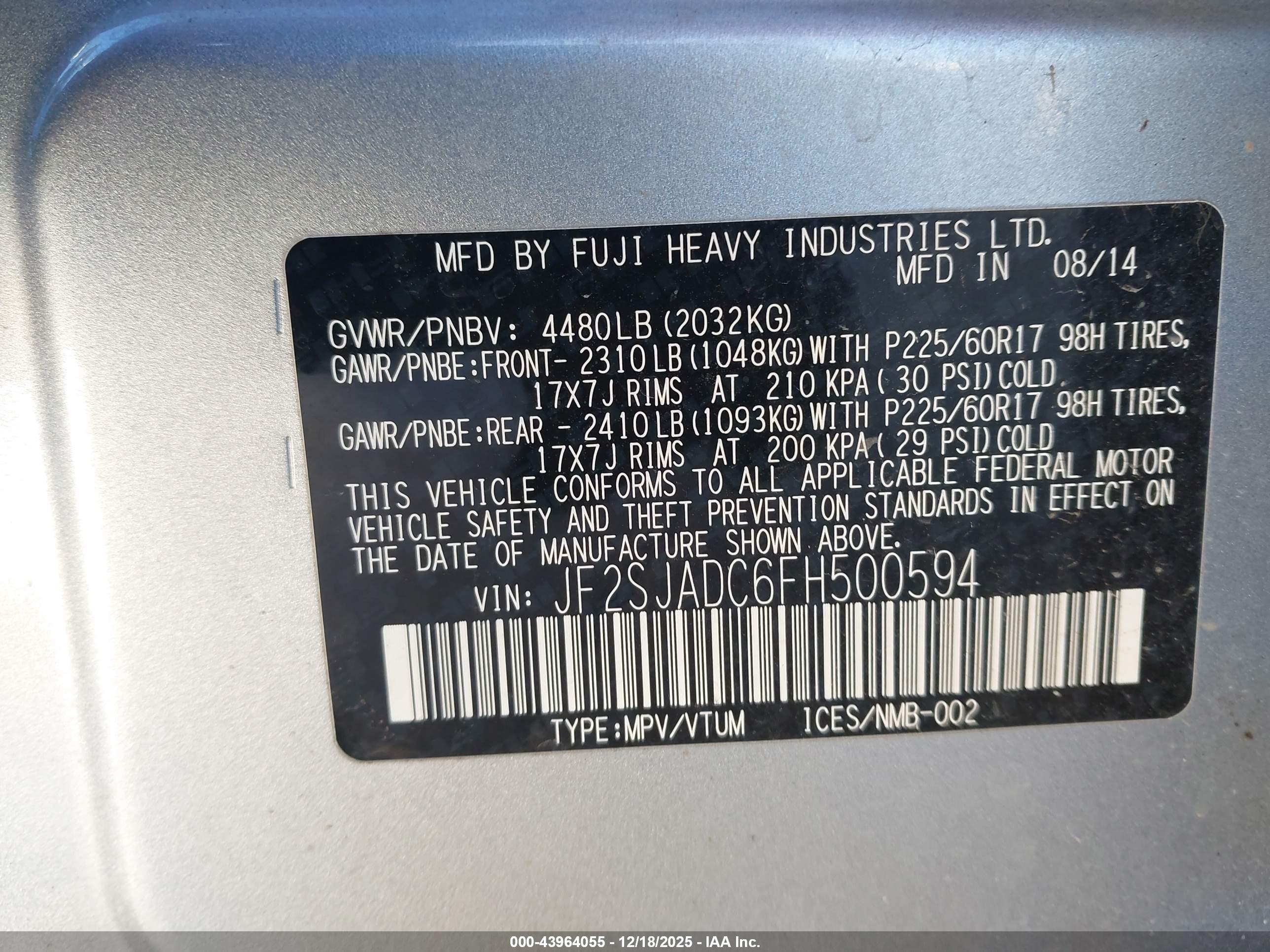 SUBARU FORESTER image 9
