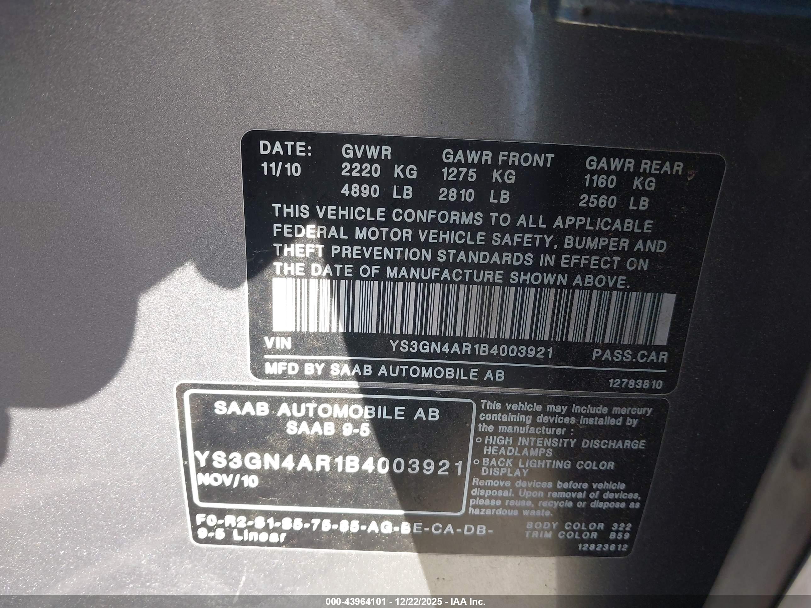SAAB 9-5 image 9