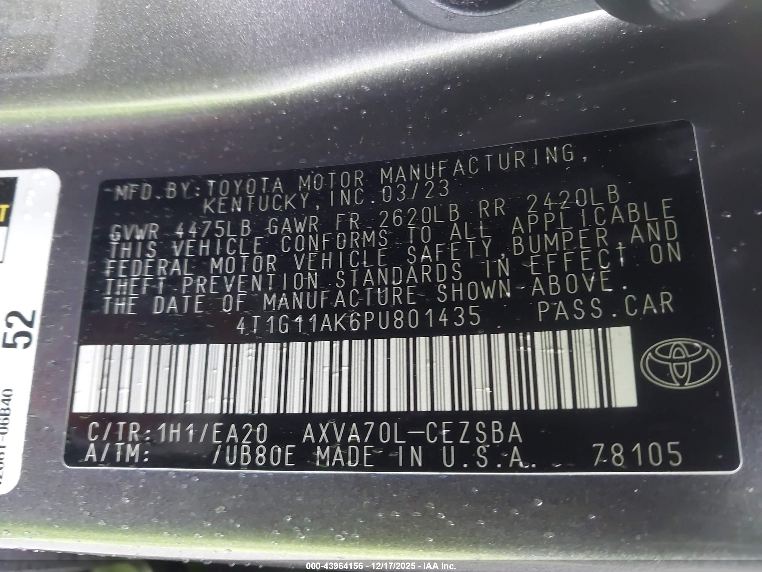 TOYOTA CAMRY image 9