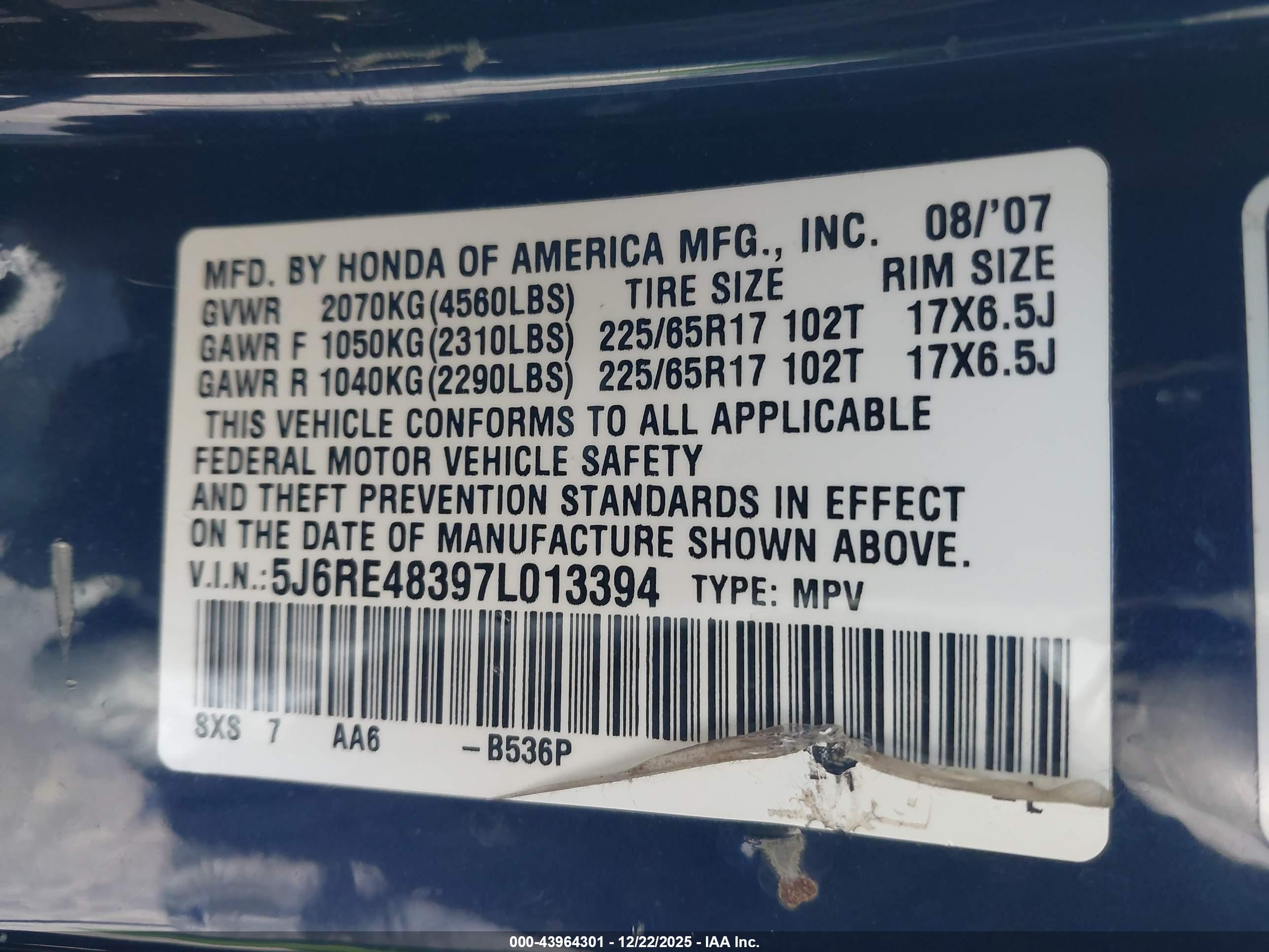 HONDA CR-V image 9