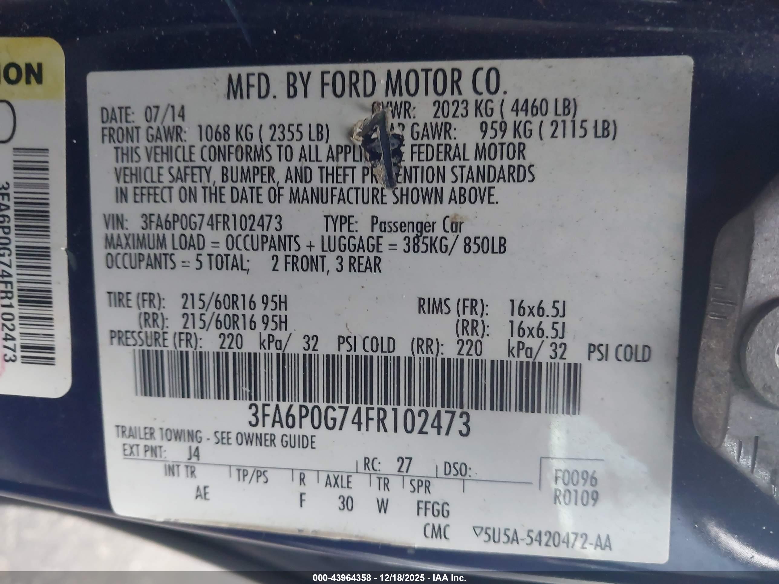 FORD FUSION image 9