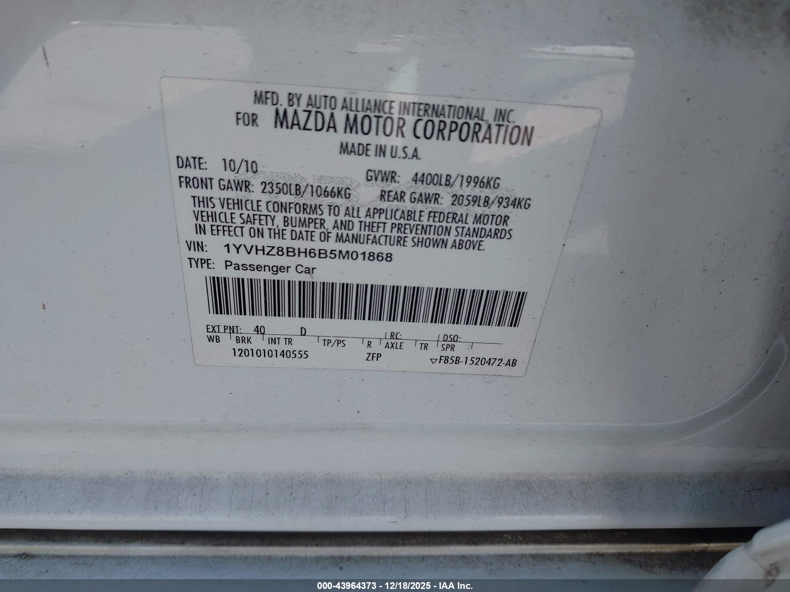MAZDA MAZDA6 image 9