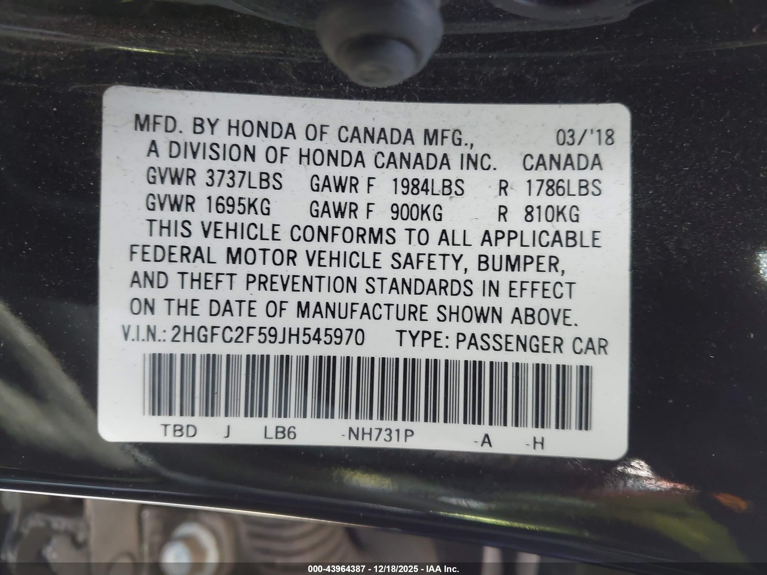 HONDA CIVIC image 9