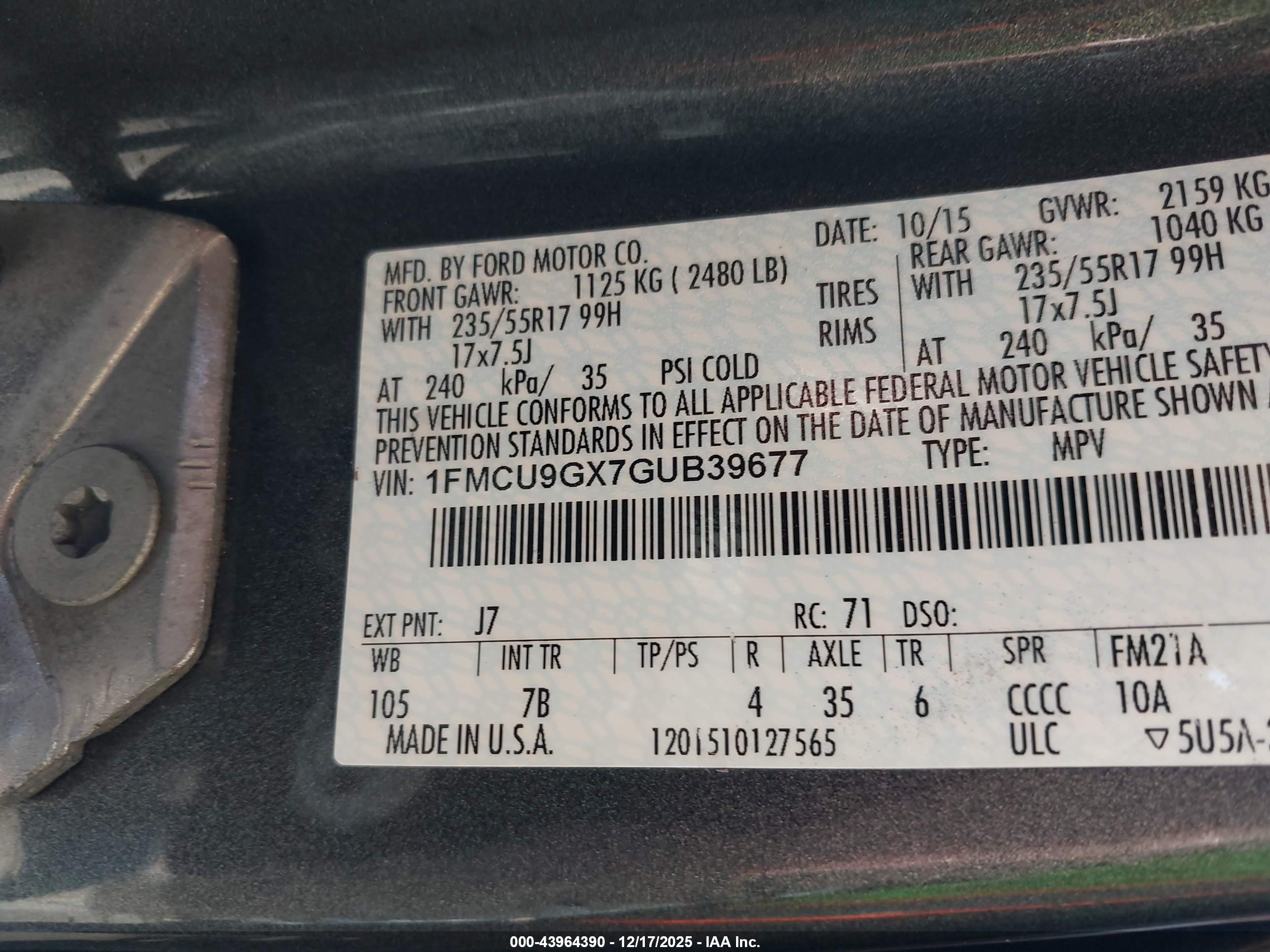 FORD ESCAPE image 9