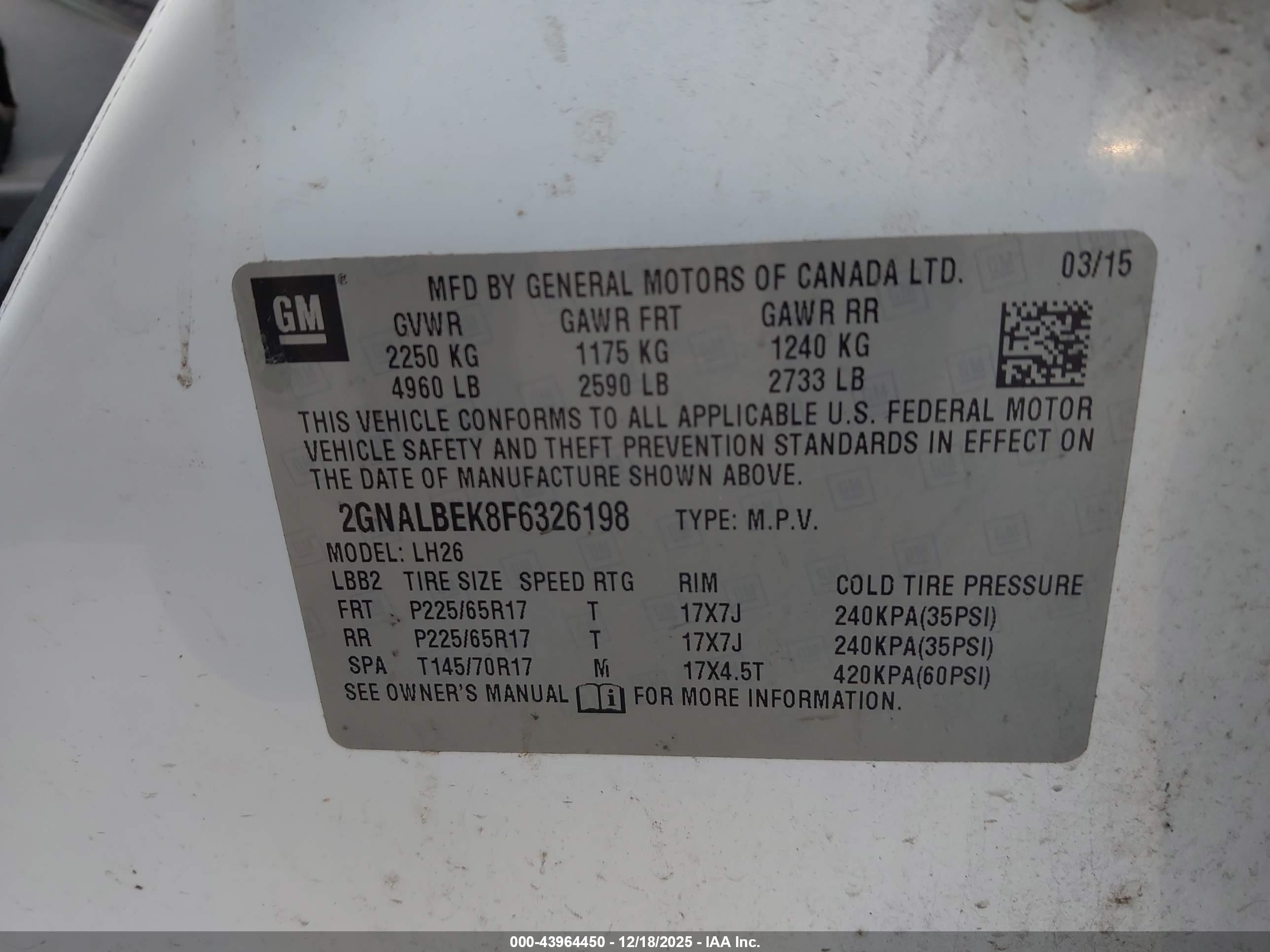 CHEVROLET EQUINOX image 9