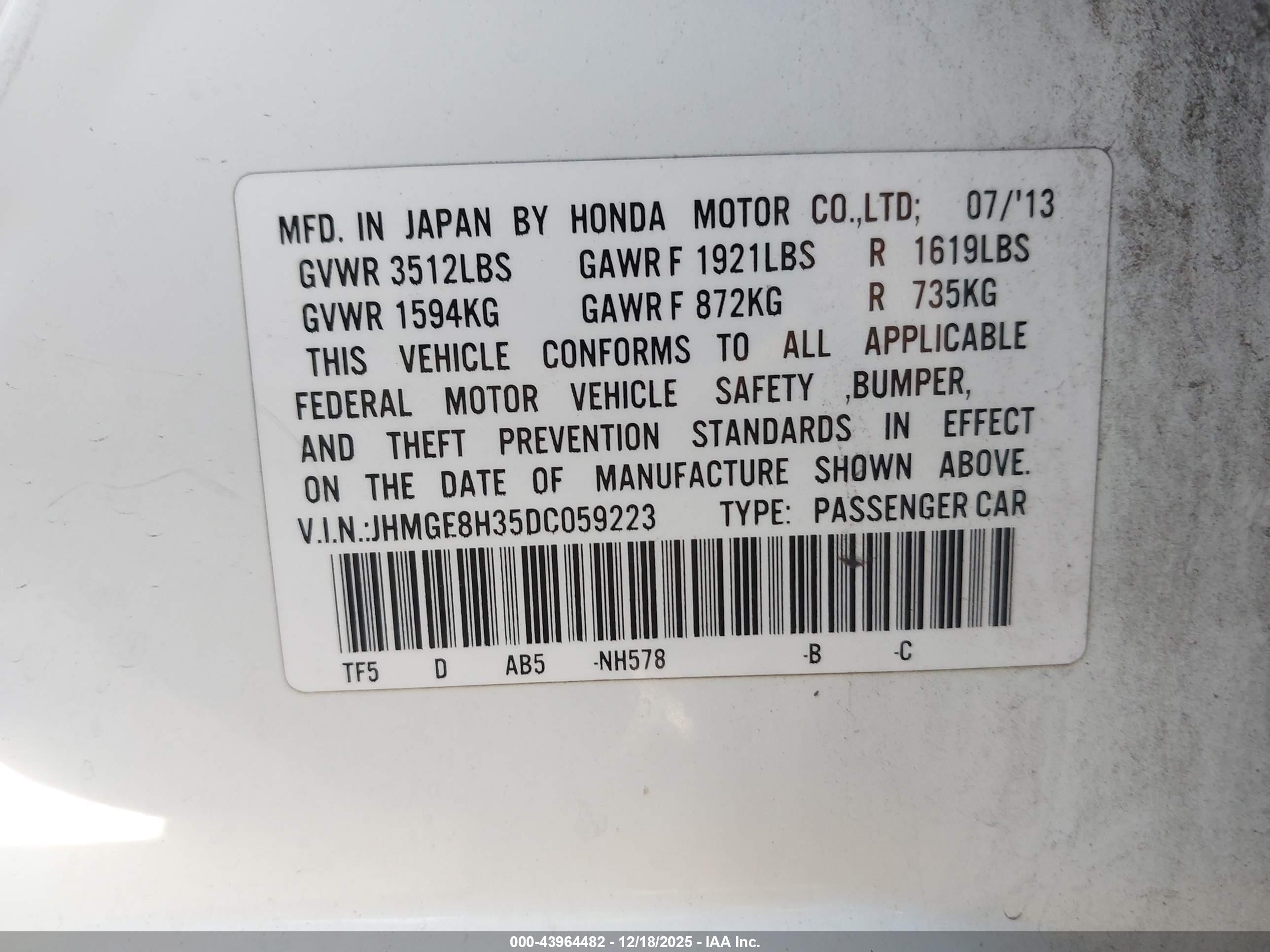 HONDA FIT image 9
