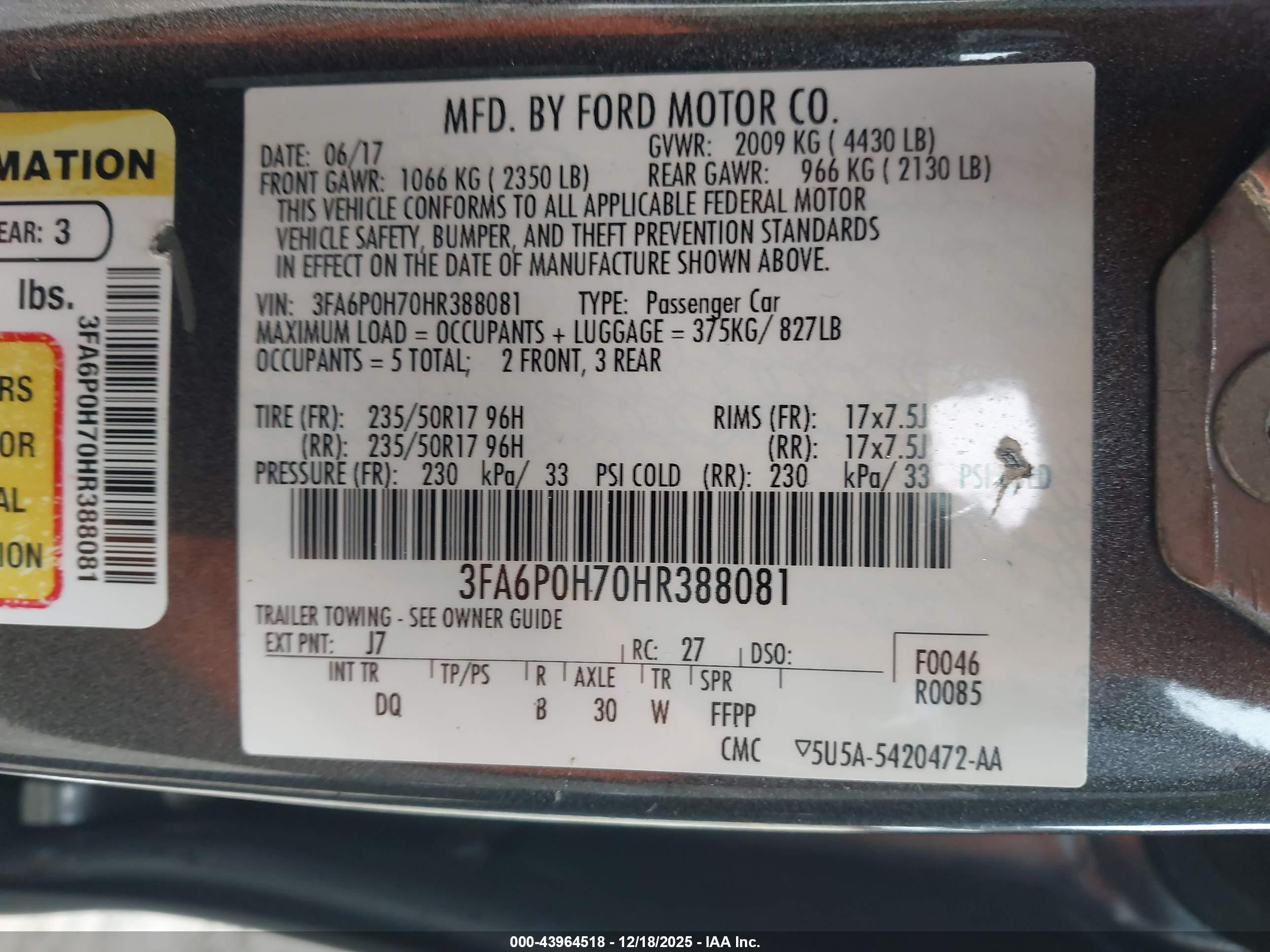 FORD FUSION image 9