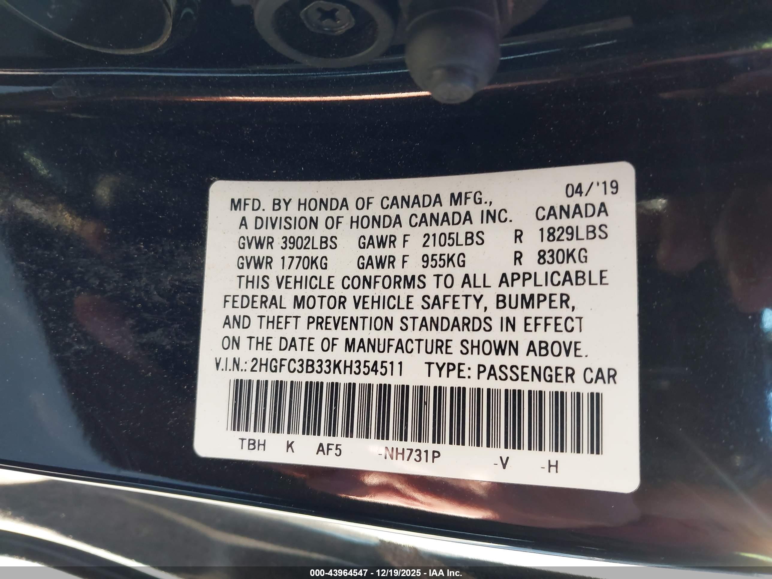 HONDA CIVIC image 9