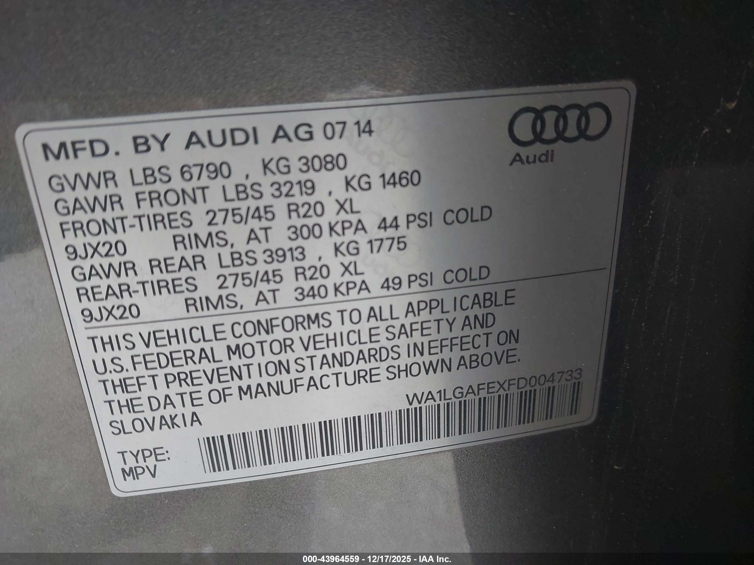 AUDI Q7 image 9