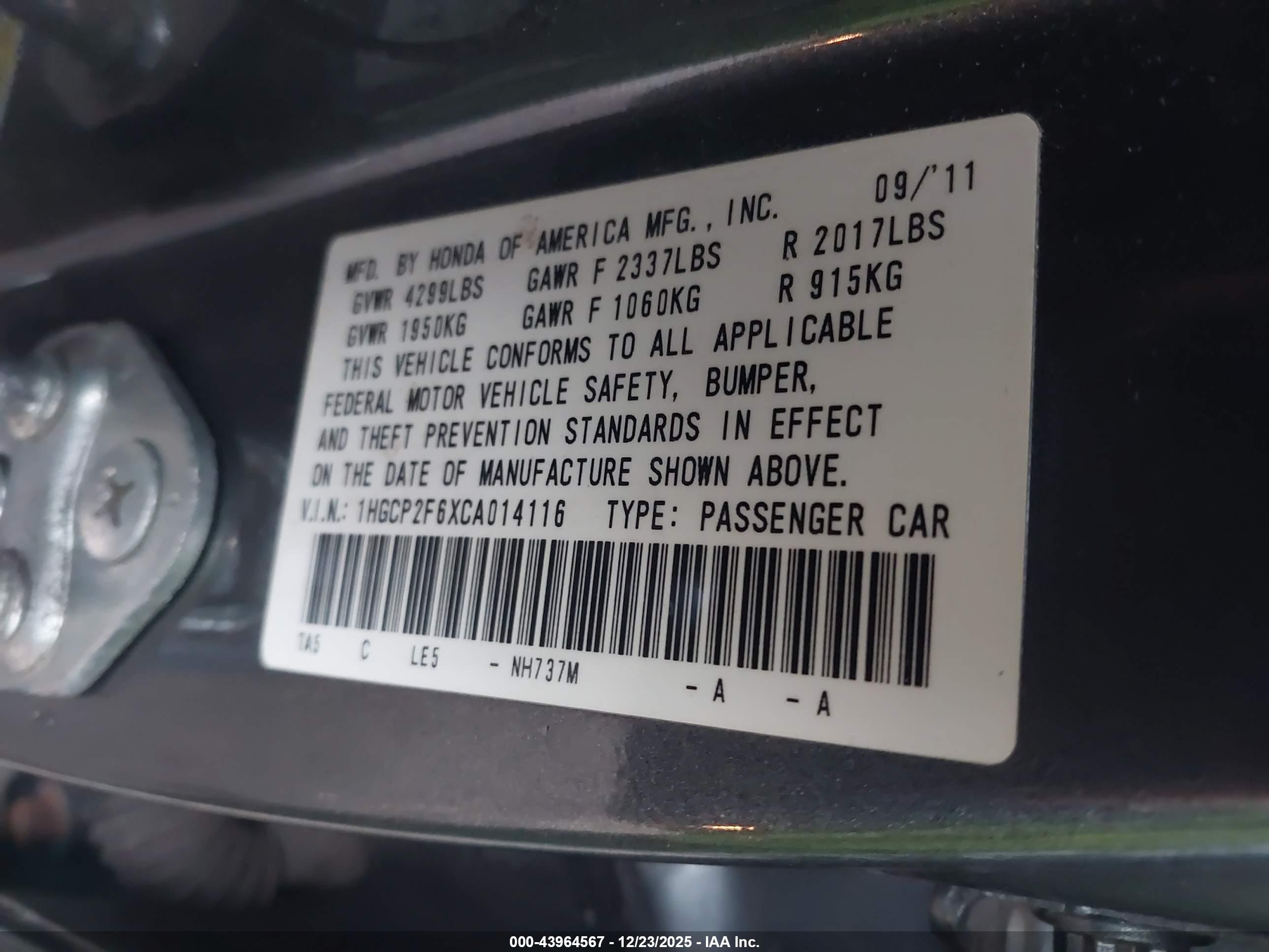 HONDA ACCORD image 9