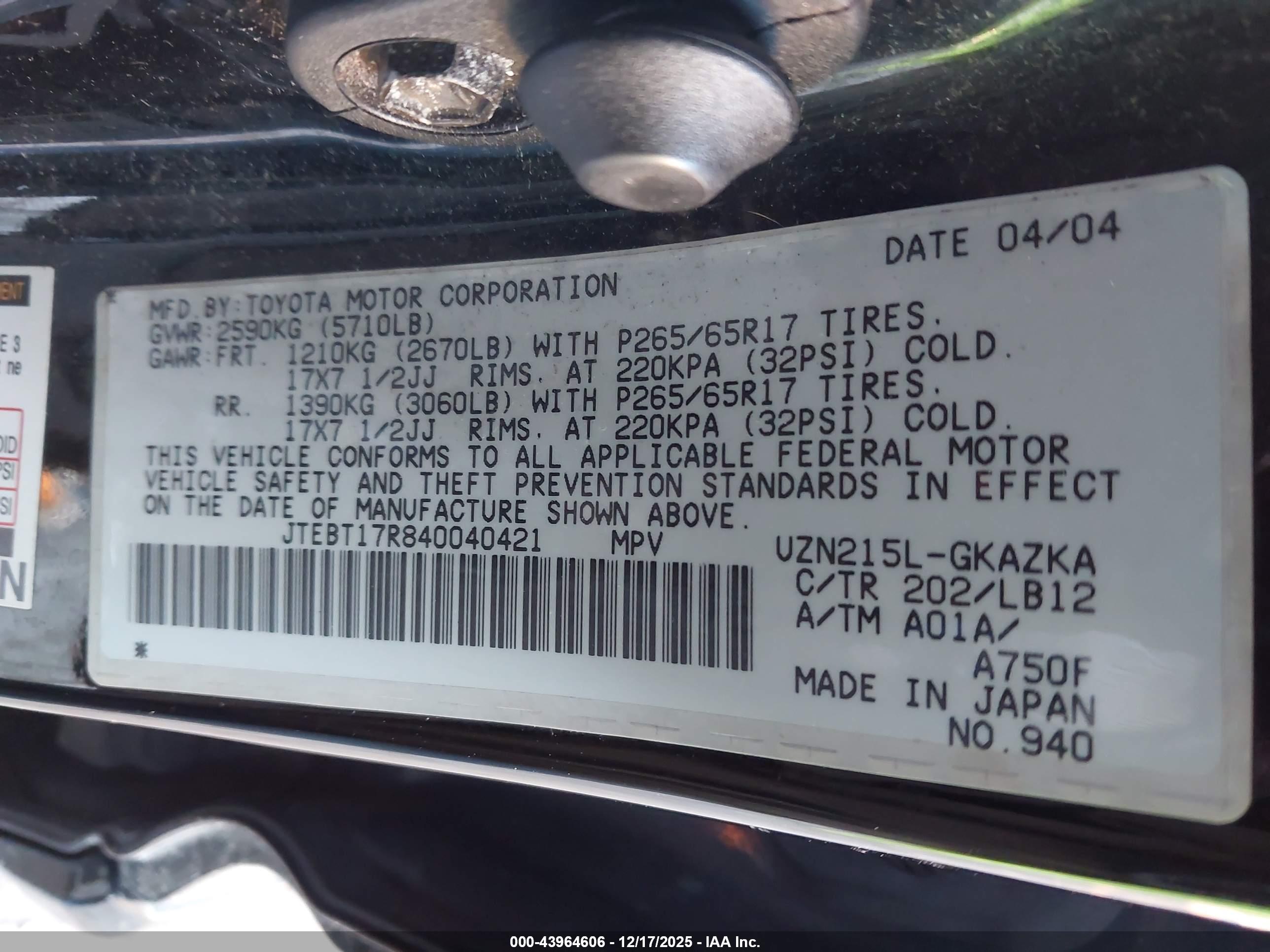 TOYOTA 4RUNNER image 9