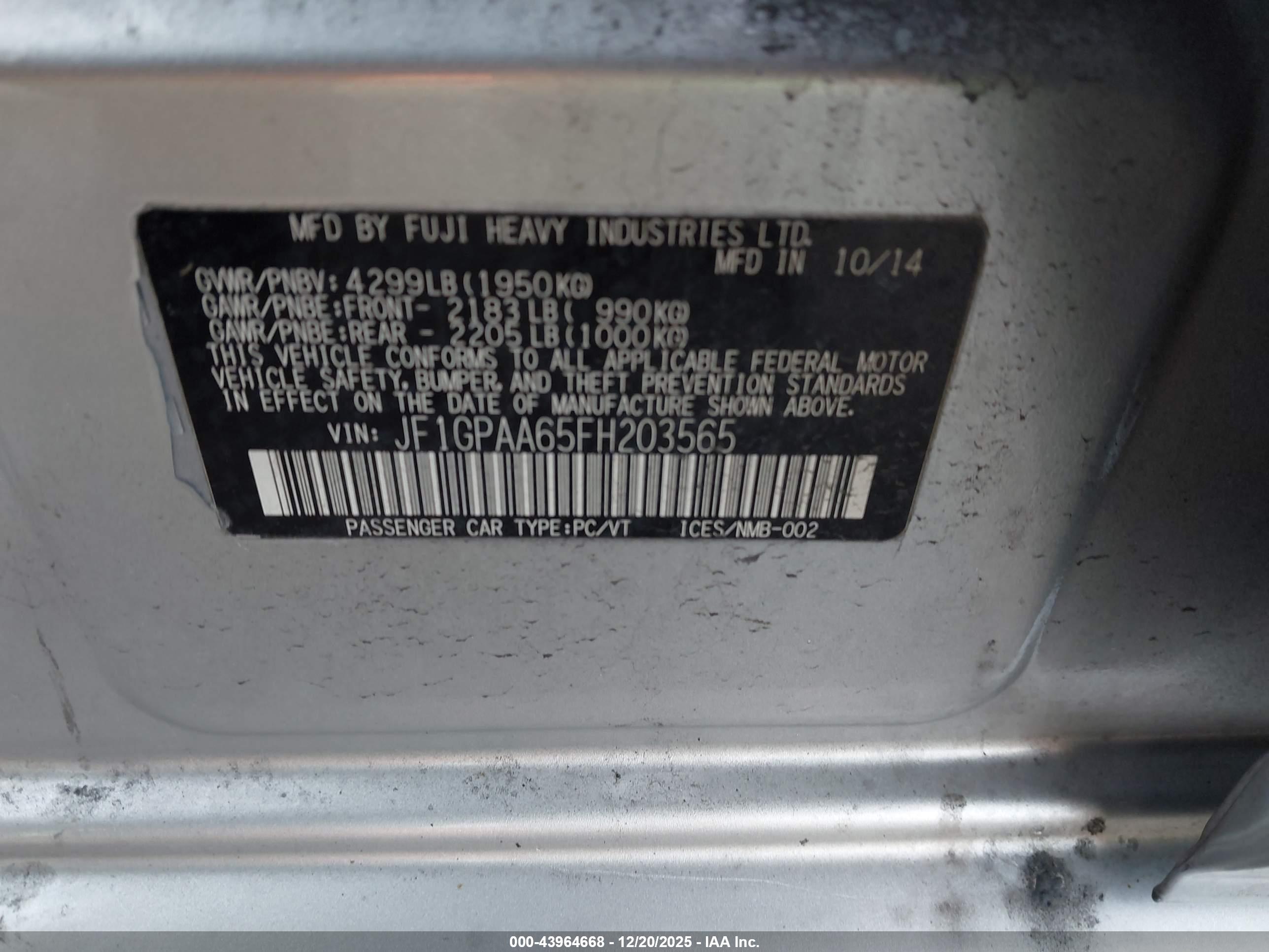 SUBARU IMPREZA image 9