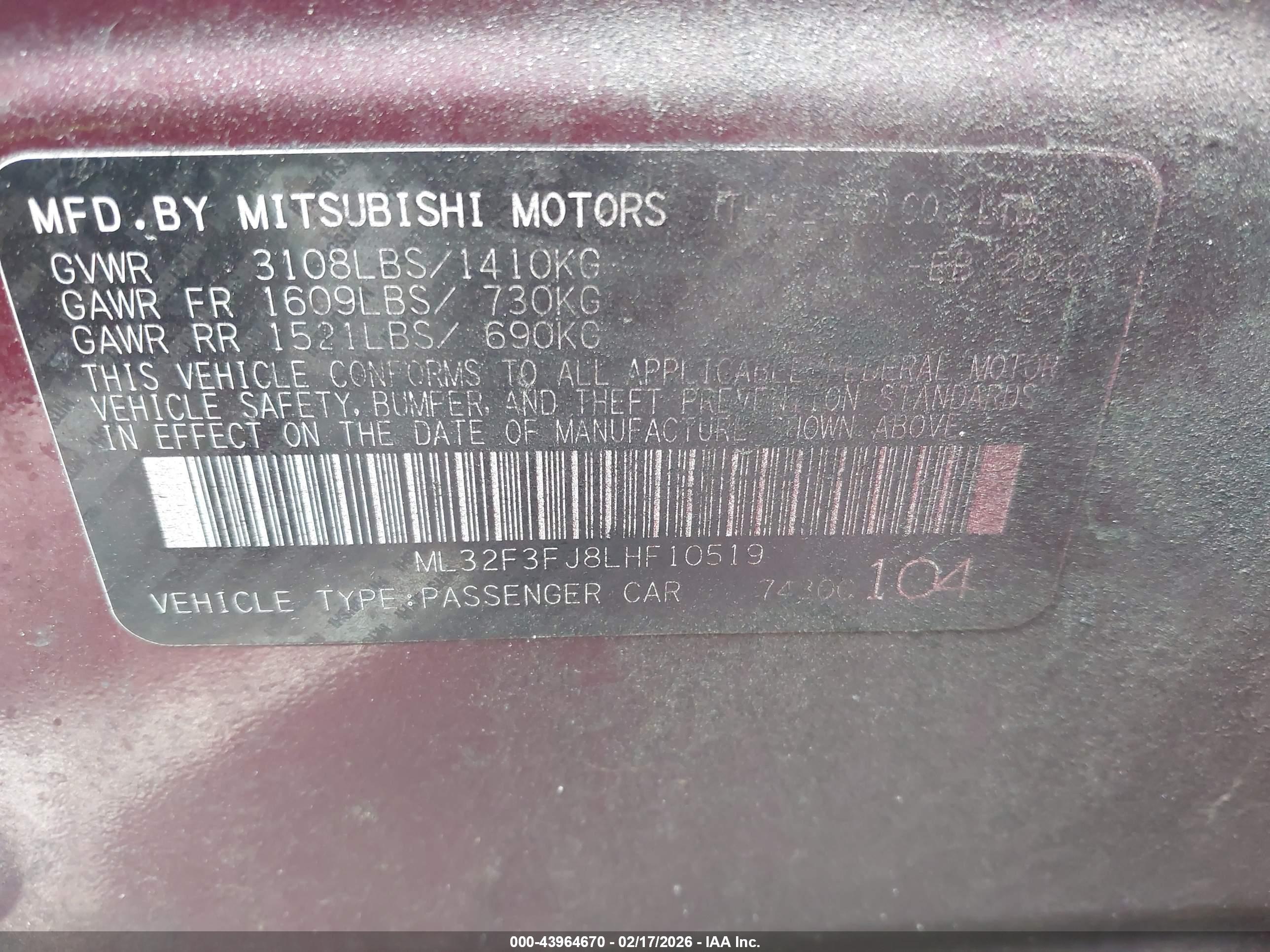 MITSUBISHI MIRAGE image 9