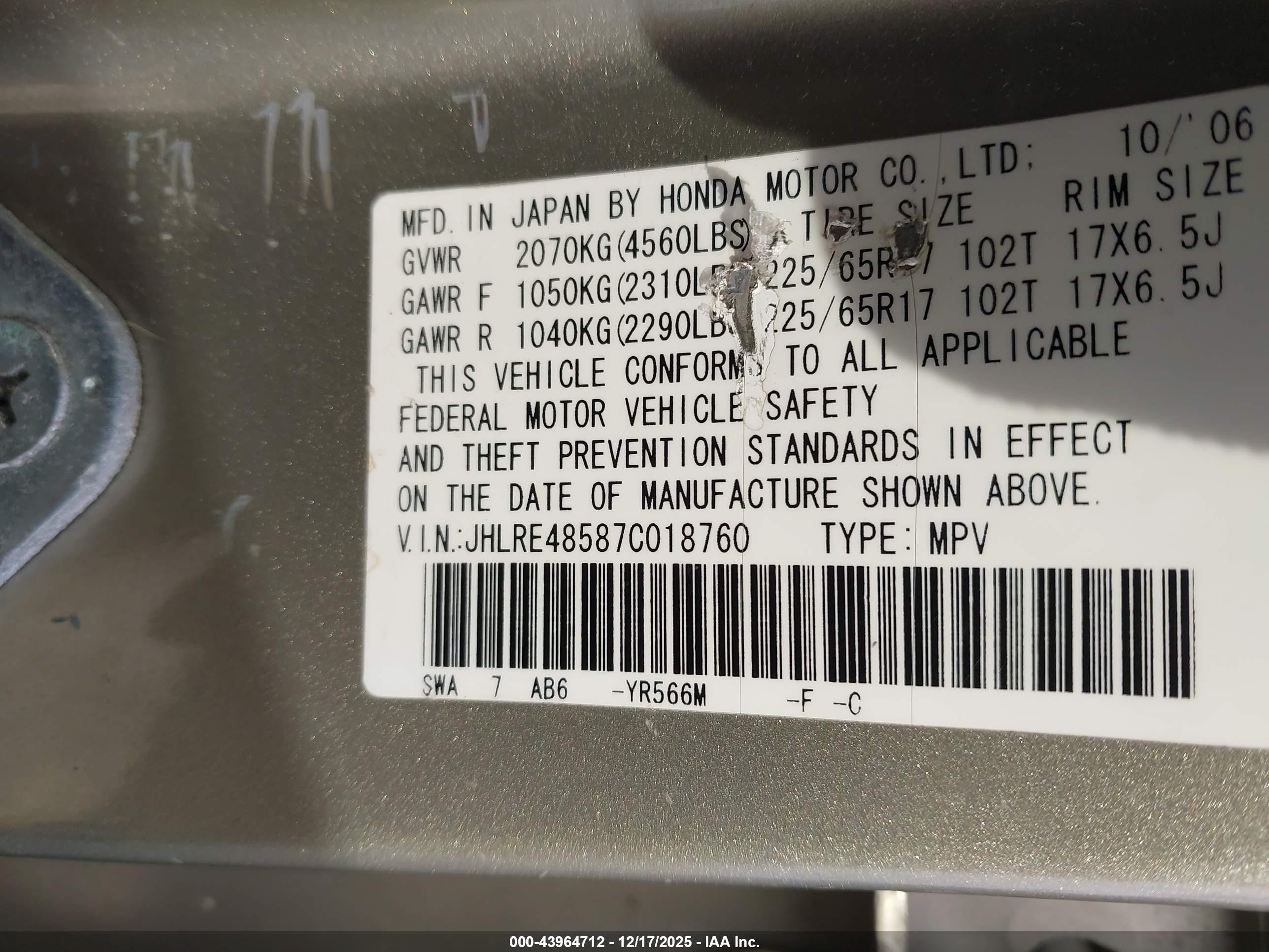 HONDA CR-V image 9
