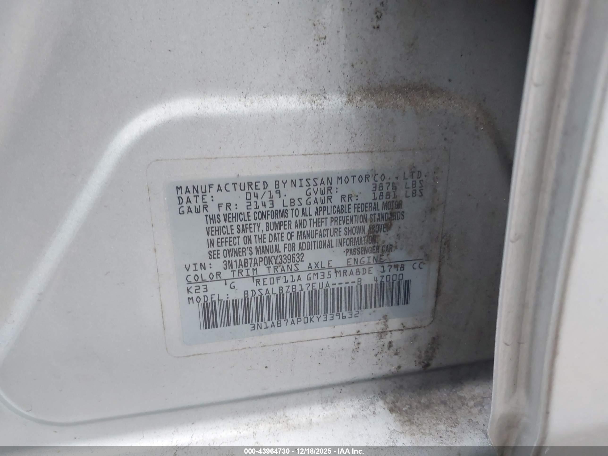NISSAN SENTRA image 9