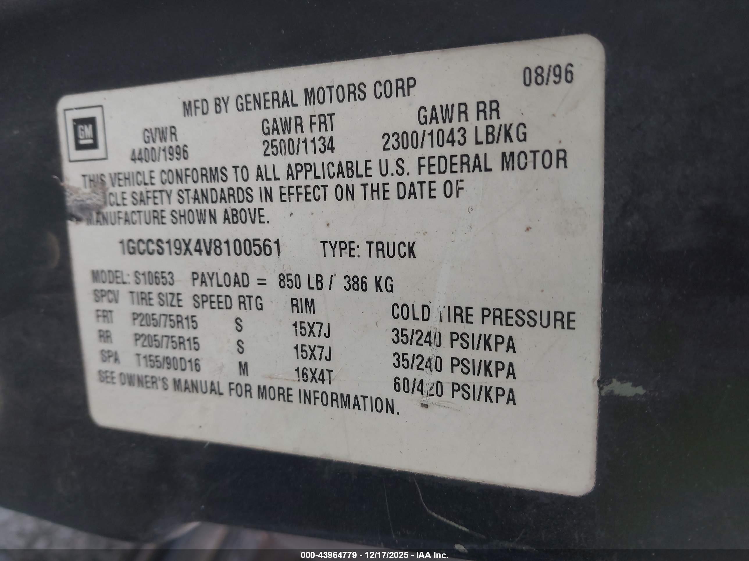 CHEVROLET S-10 image 9