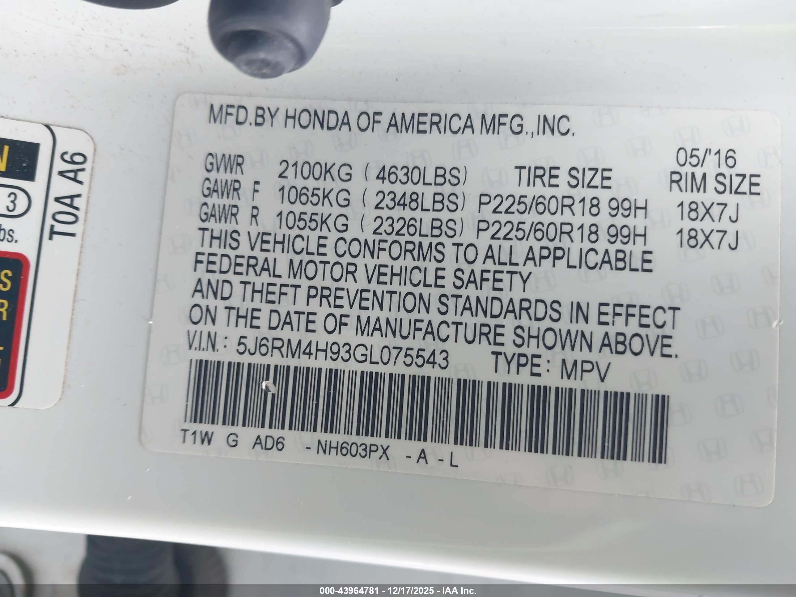 HONDA CR-V image 9