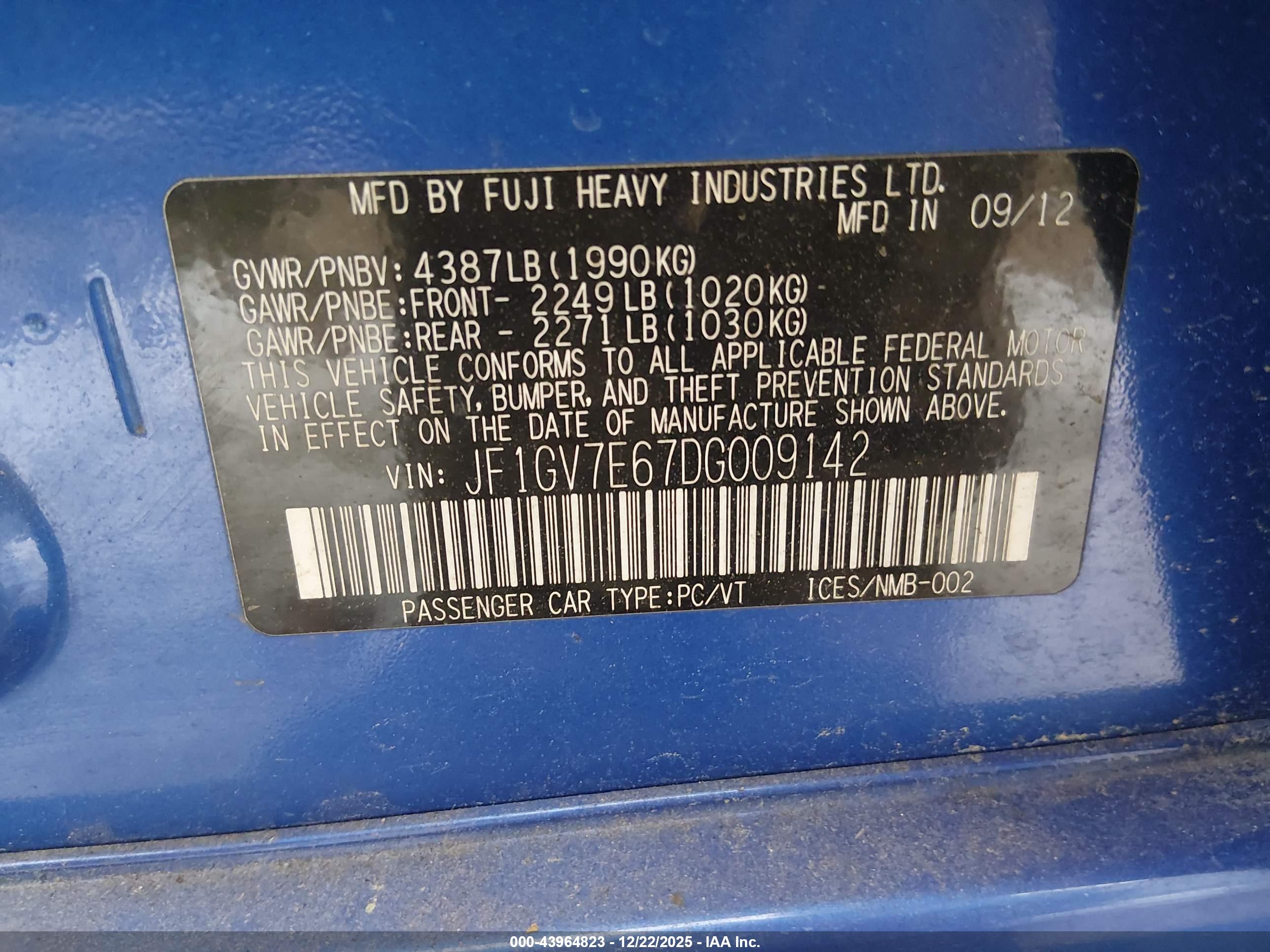 SUBARU IMPREZA image 9